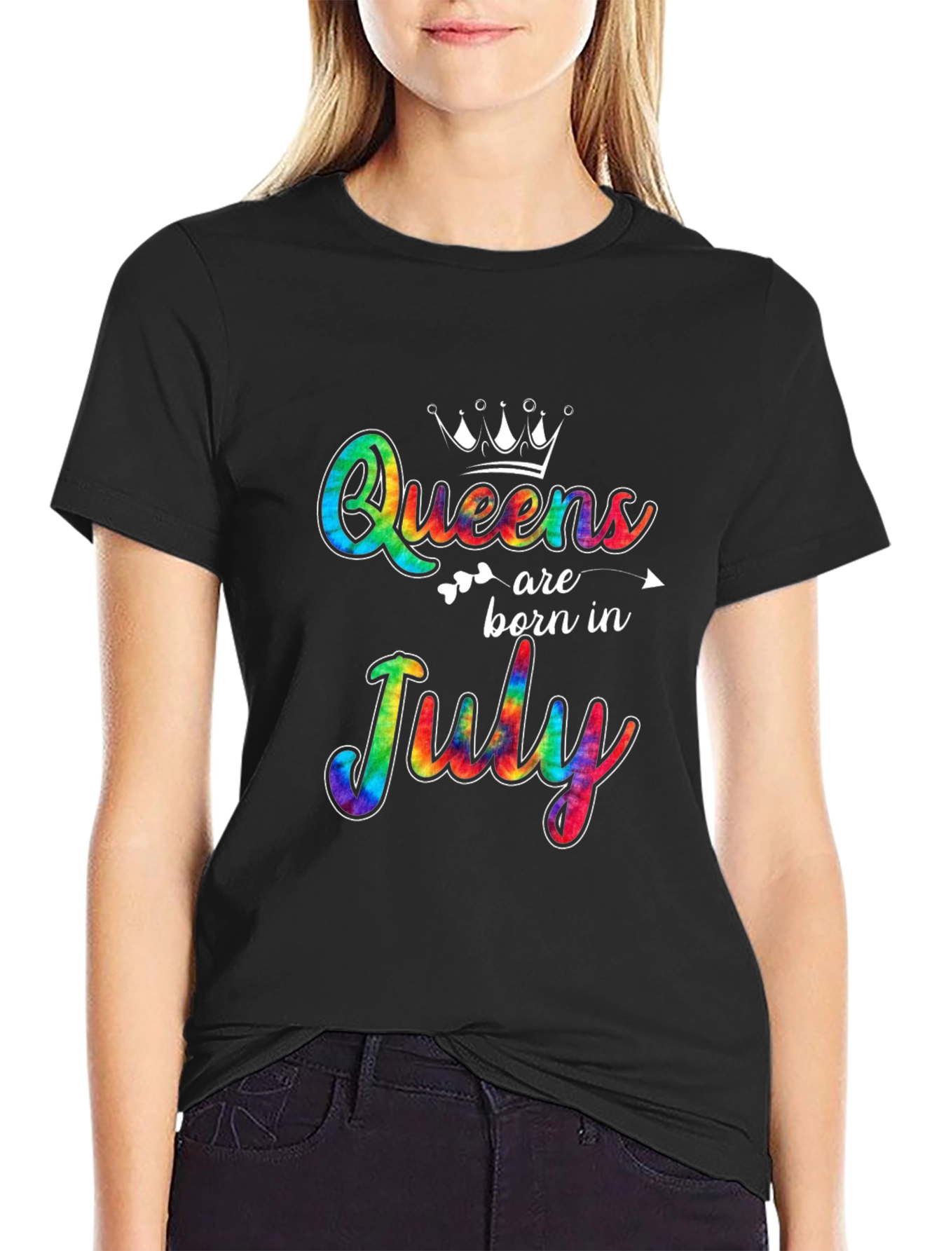 Queens Born in July Tie Dye T-Shirt