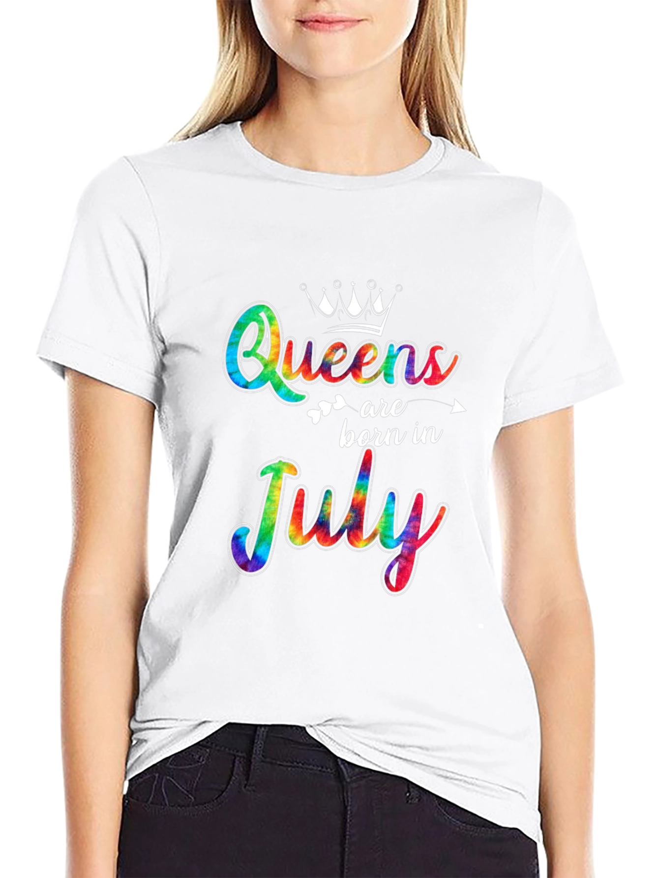 Queens Born in July Tie Dye T-Shirt