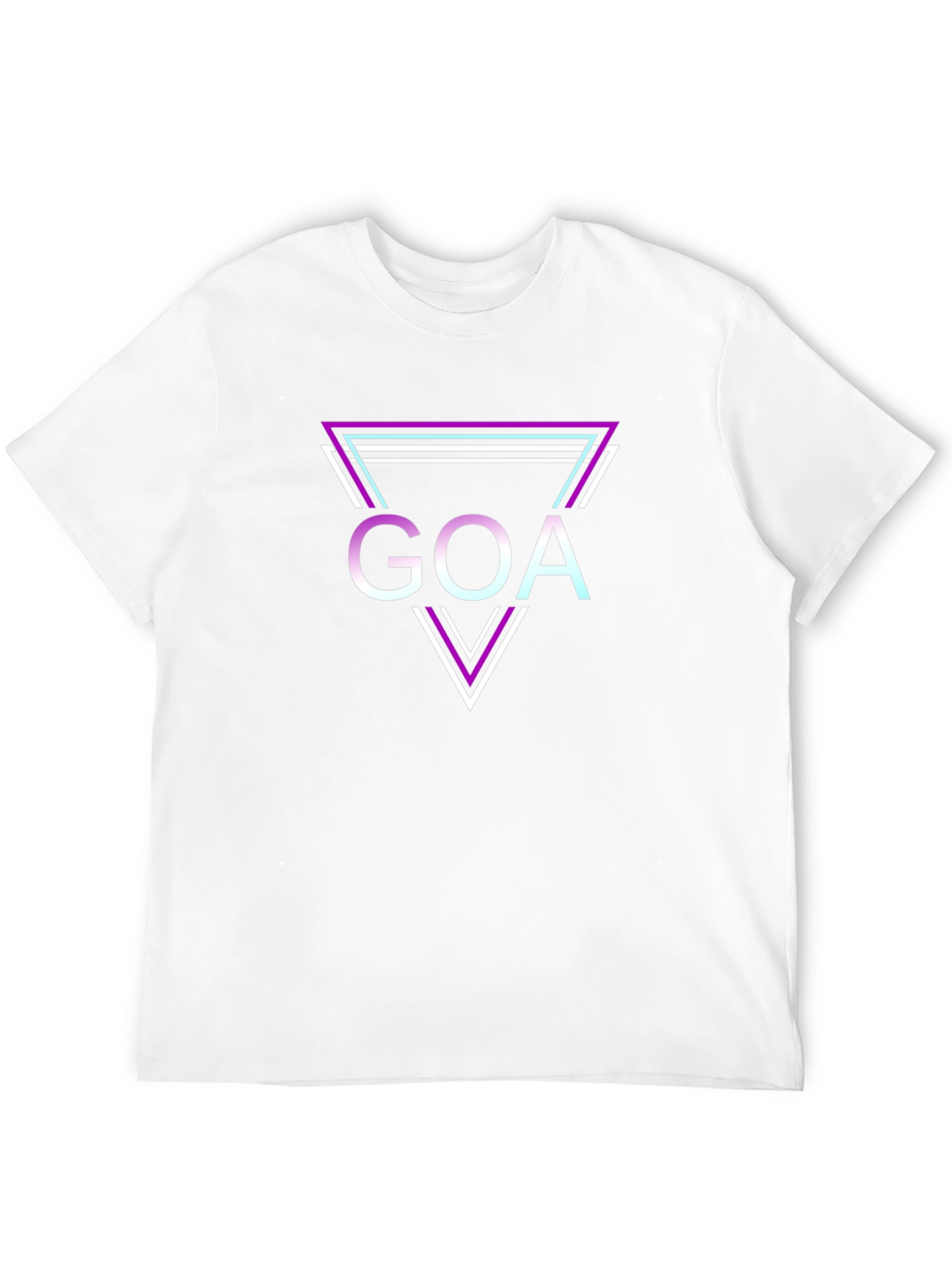 Mens Black Goa Triangle Graphic Tee