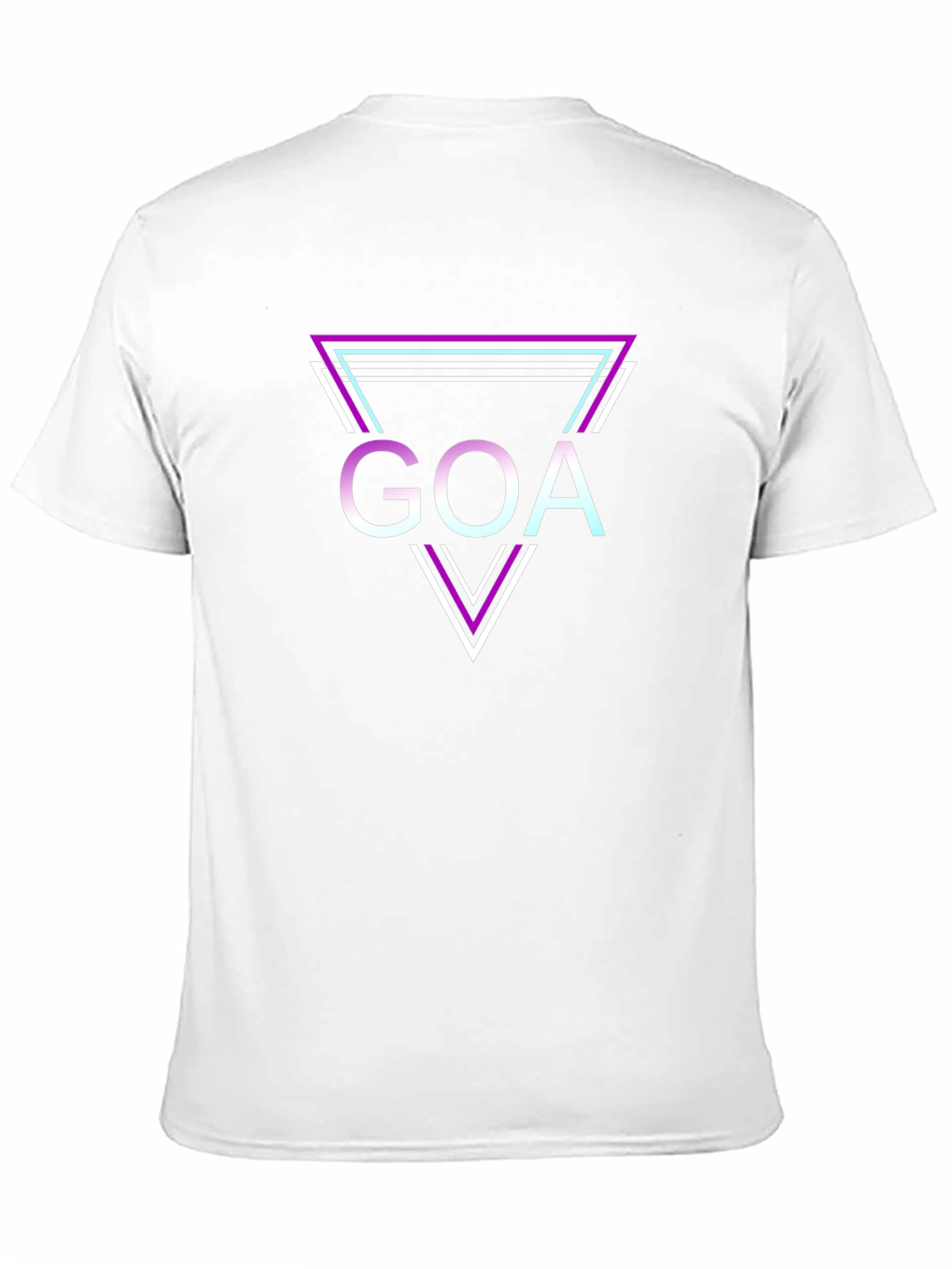 Mens Black Goa Triangle Graphic Tee