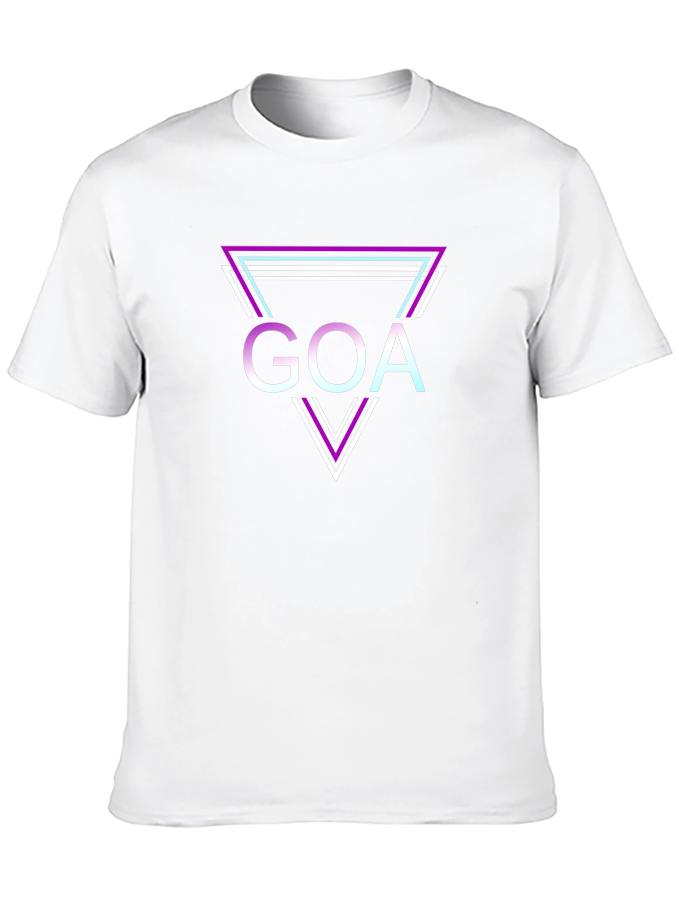 Mens Black Goa Triangle Graphic Tee