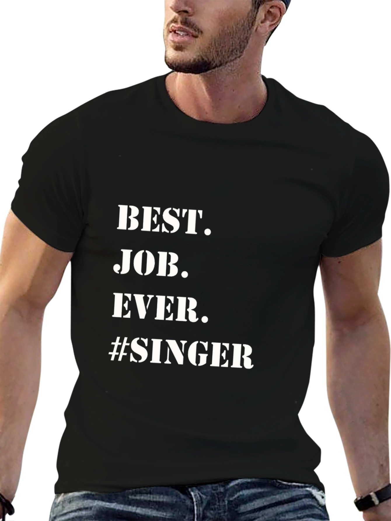 Best Job Ever Singer Black T-Shirt
