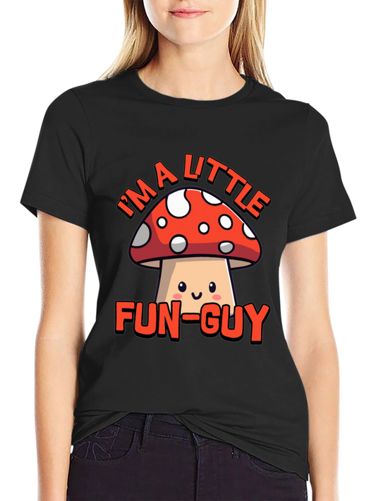 Fun-Guy Mushroom Graphic Tee - Novelty Humor Shirt