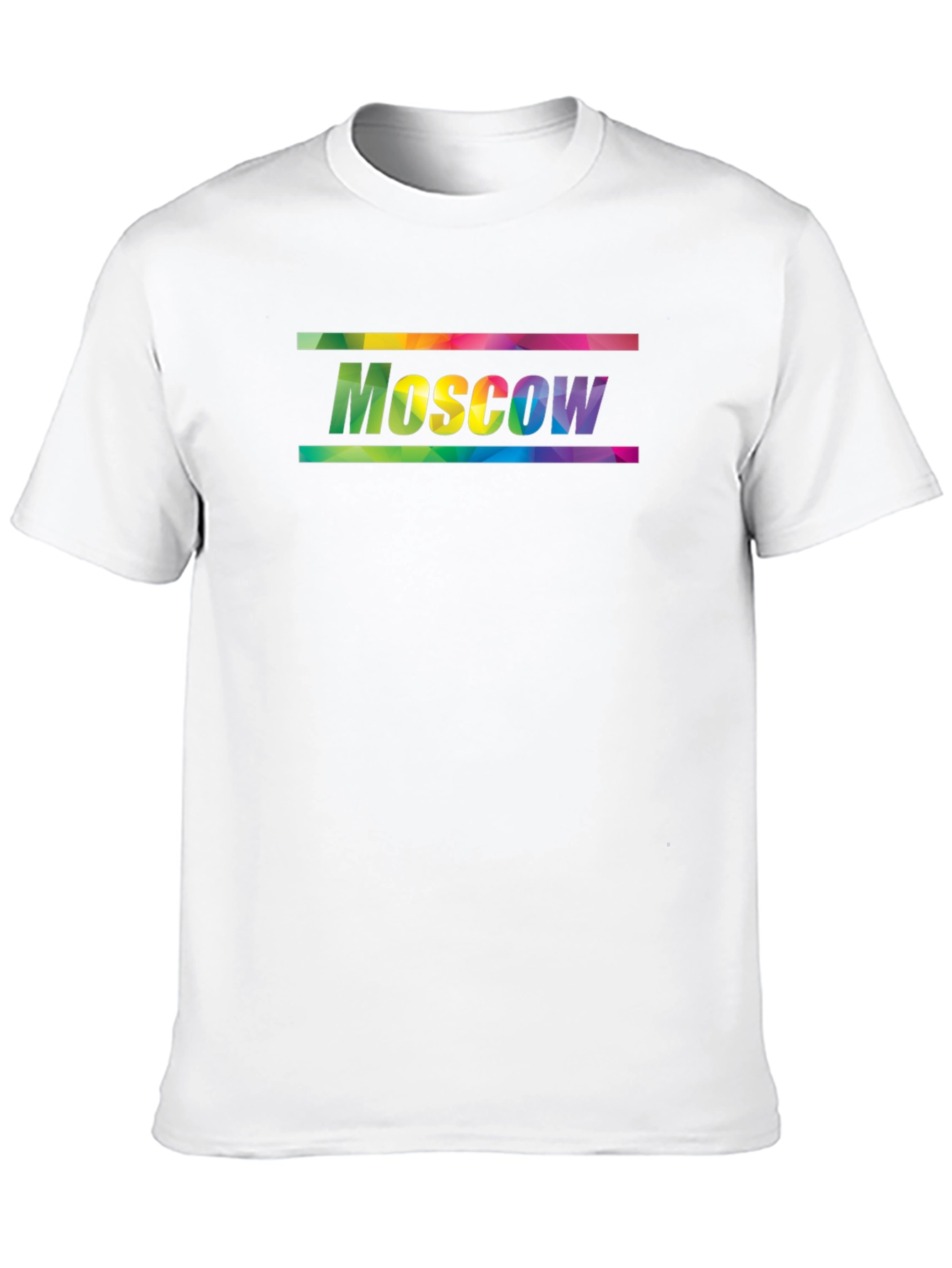 Moscow Rainbow Graphic Tee - Black