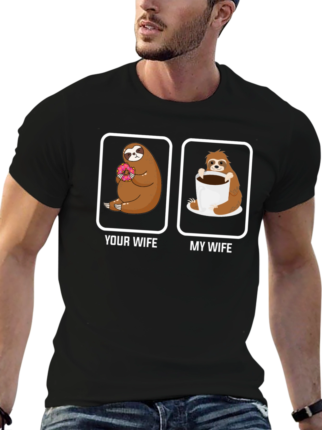 Humorous Sloth Wife T-Shirt