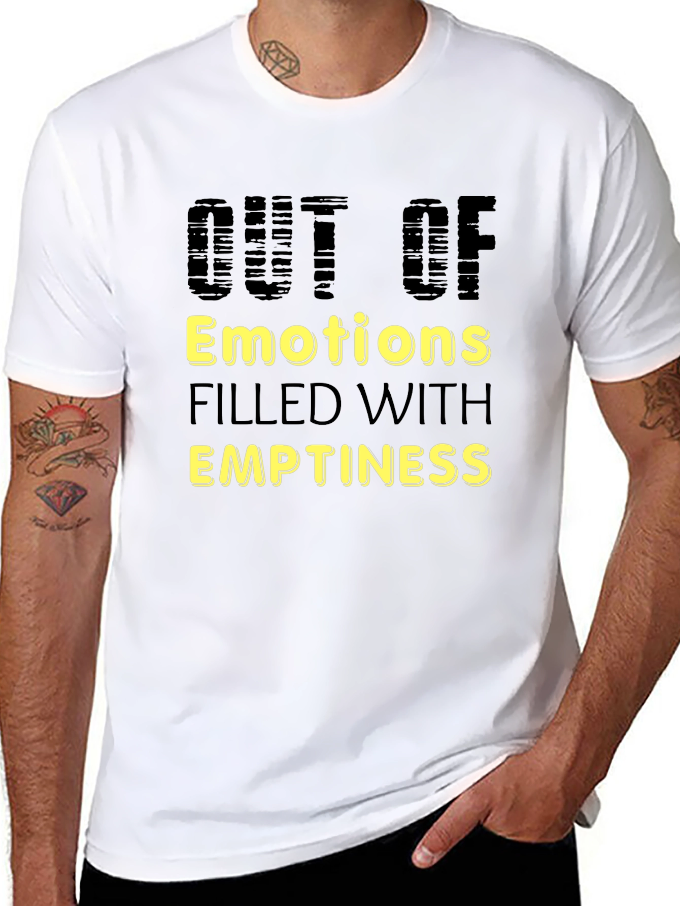 Out of Emotions Mens Graphic T-Shirt