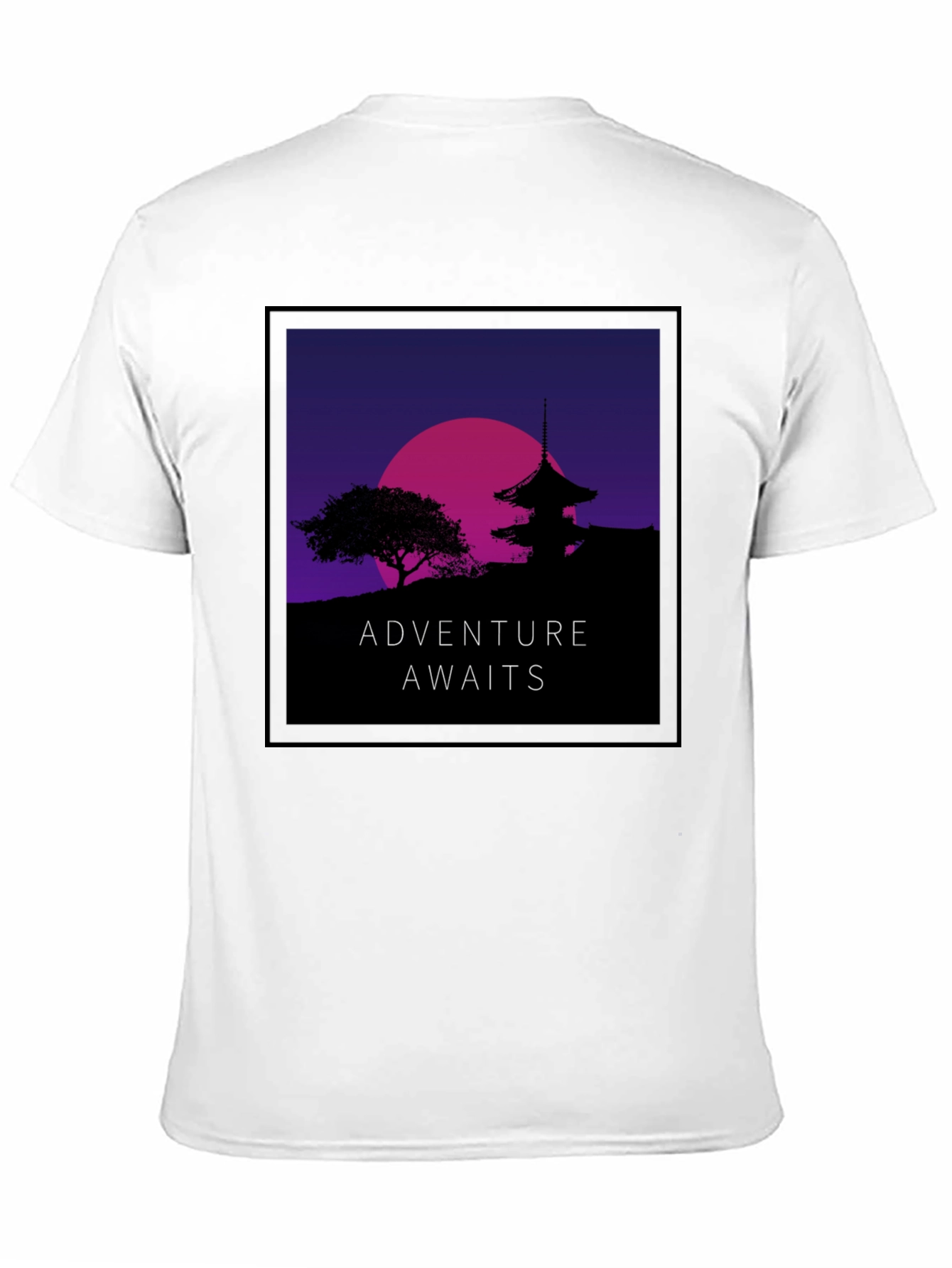 Adventure Awaits Graphic Tee - Black