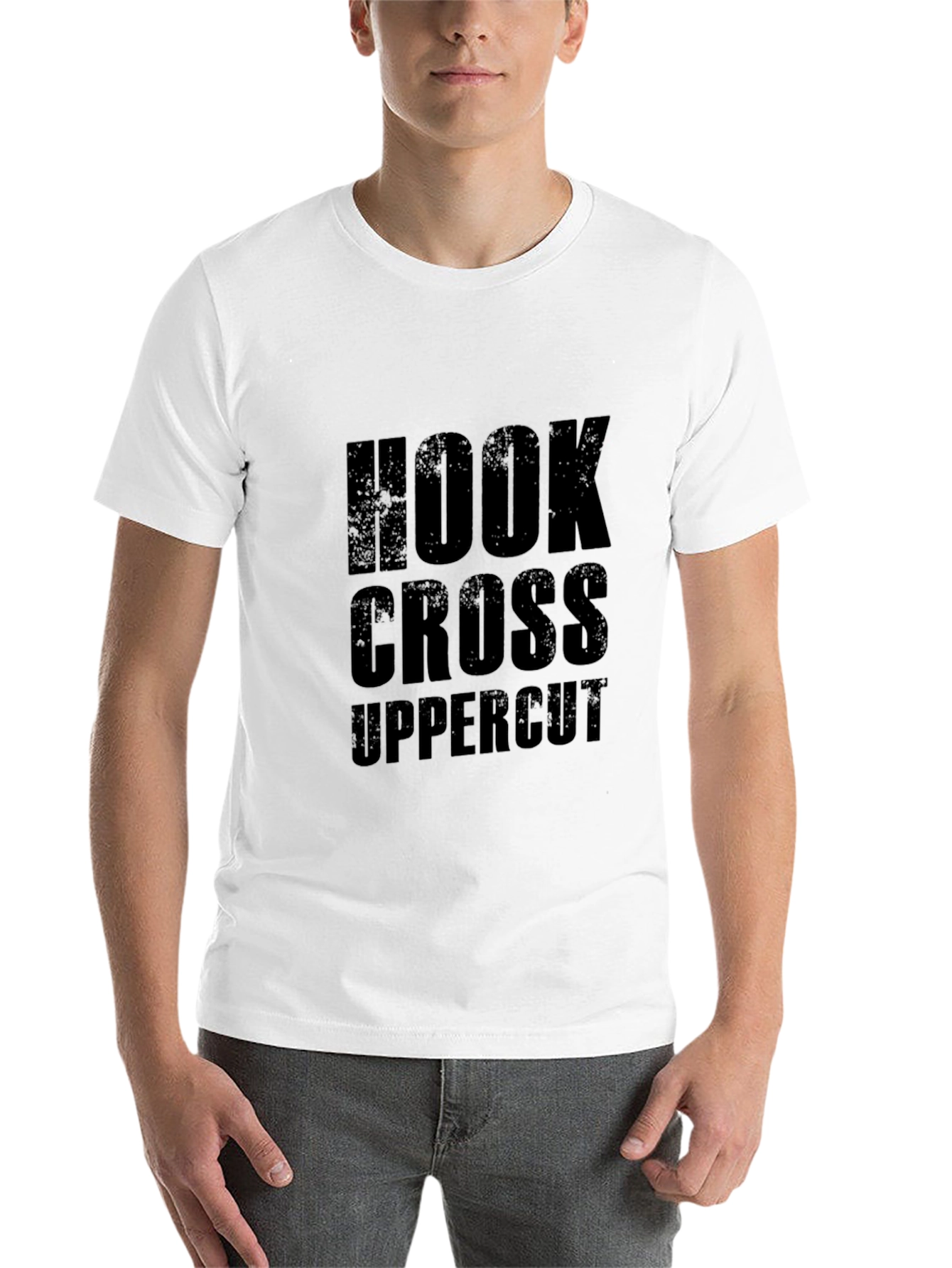 Hook Cross Uppercut Black T-Shirt