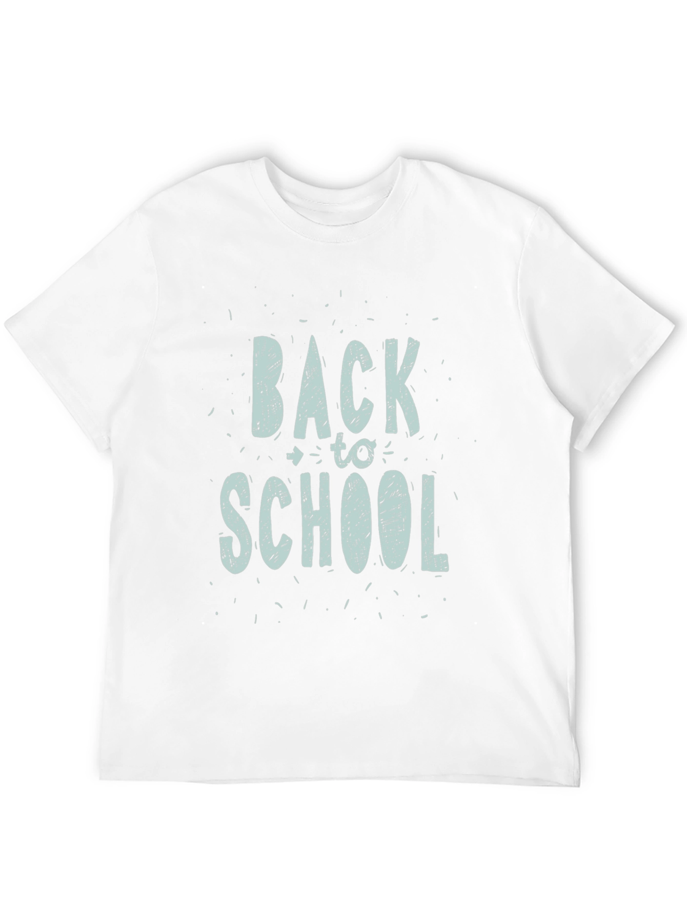Back to School Graphic Print Tee - Black