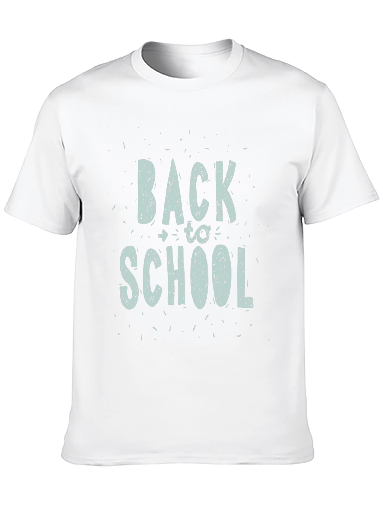 Back to School Graphic Print Tee - Black