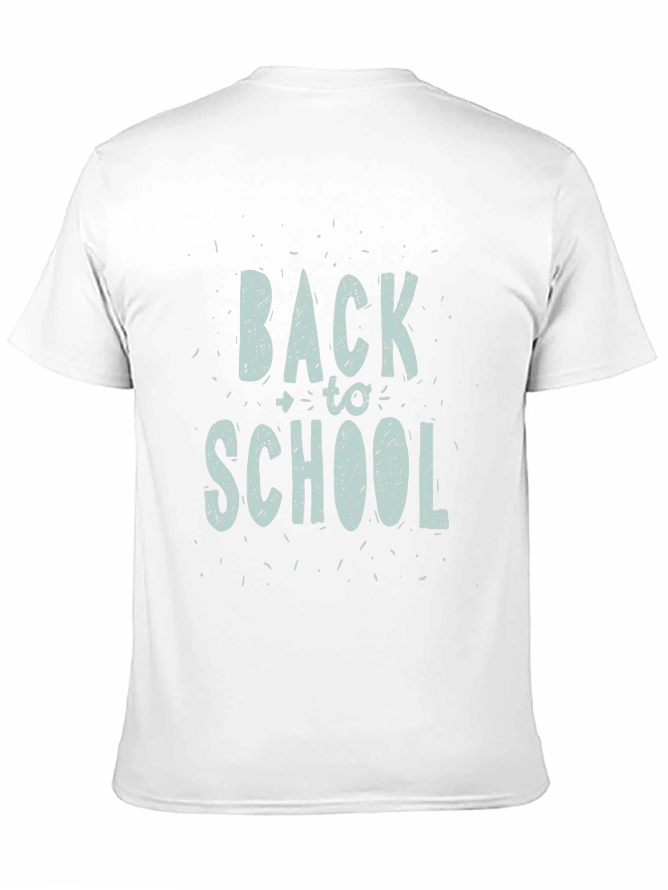Back to School Graphic Print Tee - Black