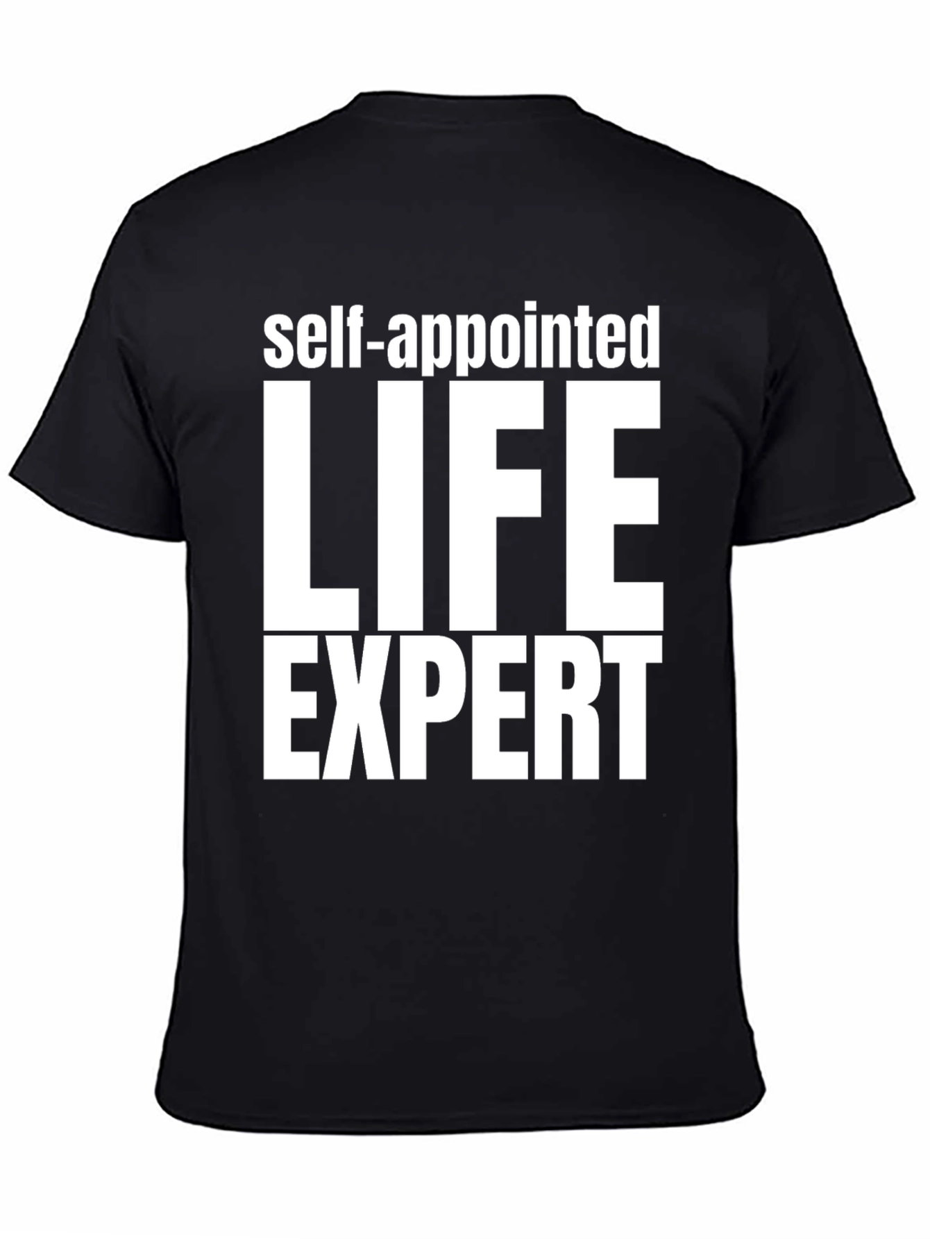 Self-Appointed Life Expert Graphic Tee - Black