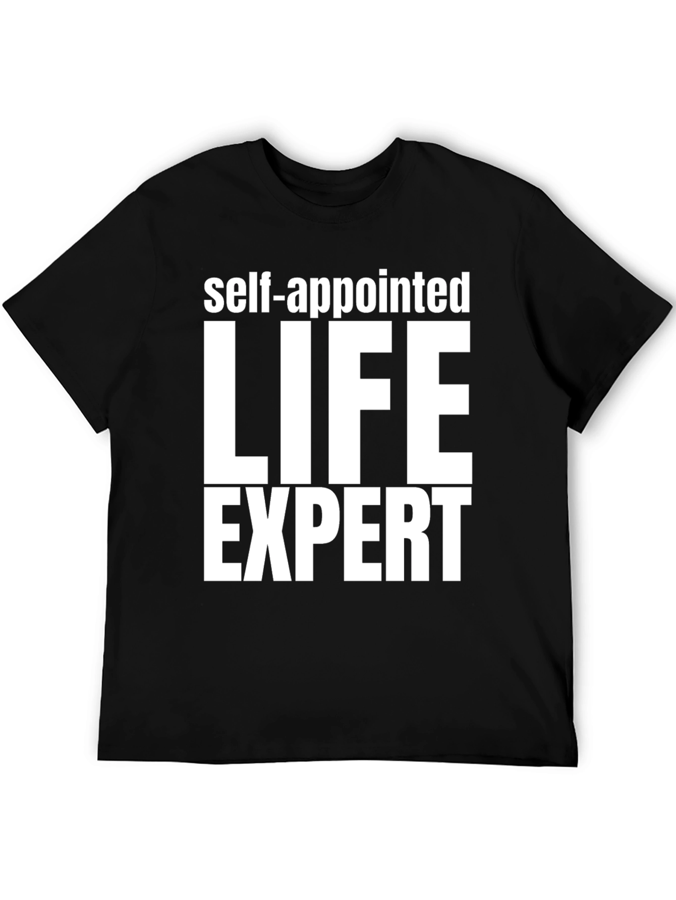 Self-Appointed Life Expert Graphic Tee - Black