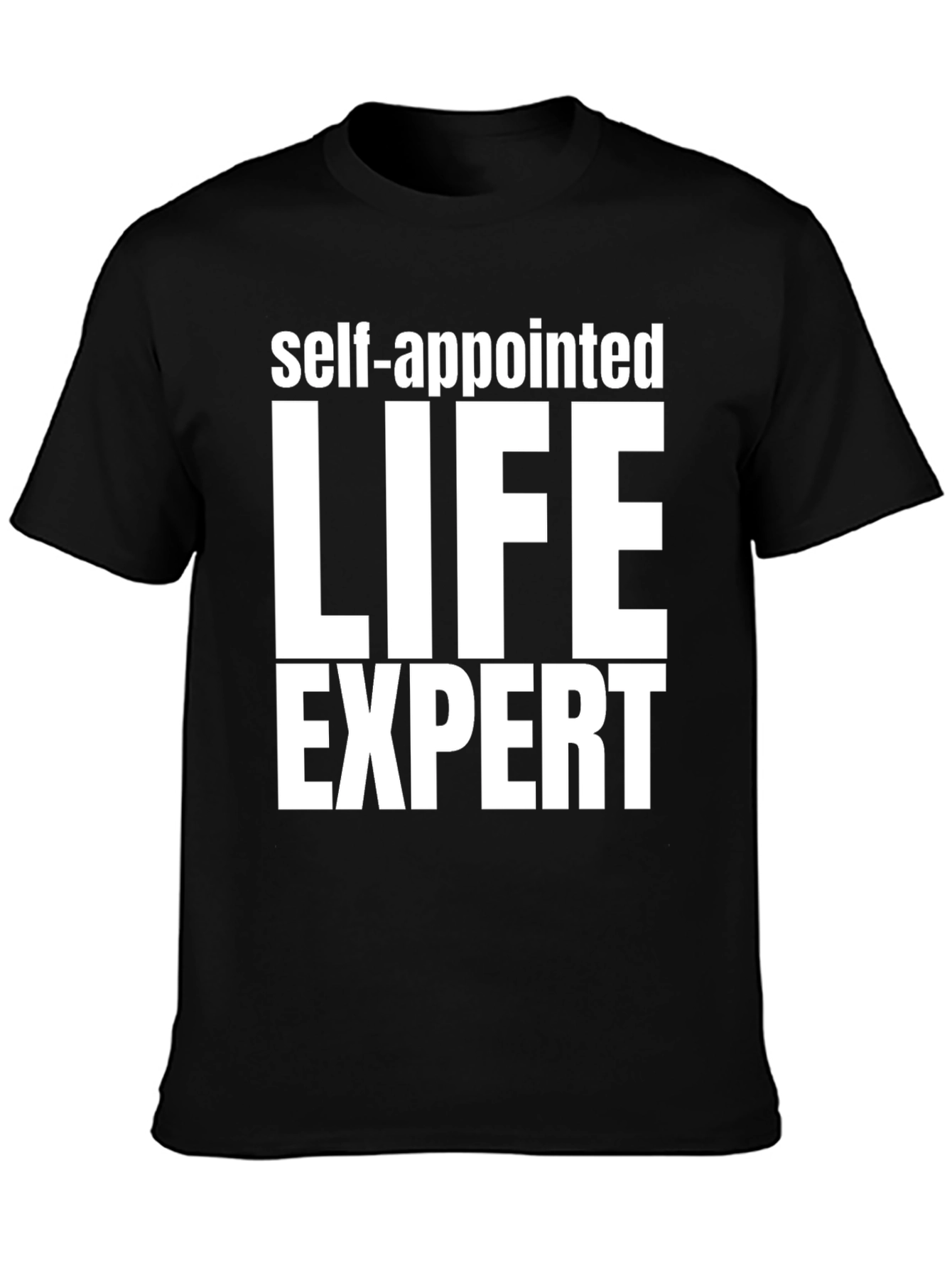 Self-Appointed Life Expert Graphic Tee - Black