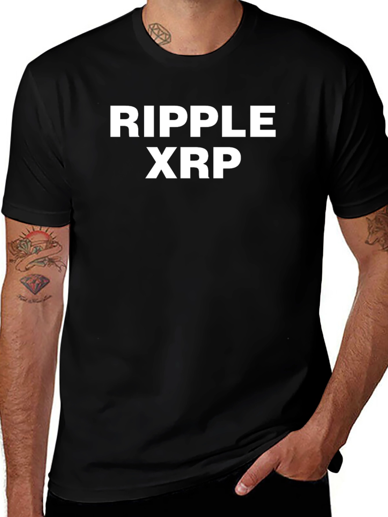 Ripple XRP Crypto T-Shirt - Black
