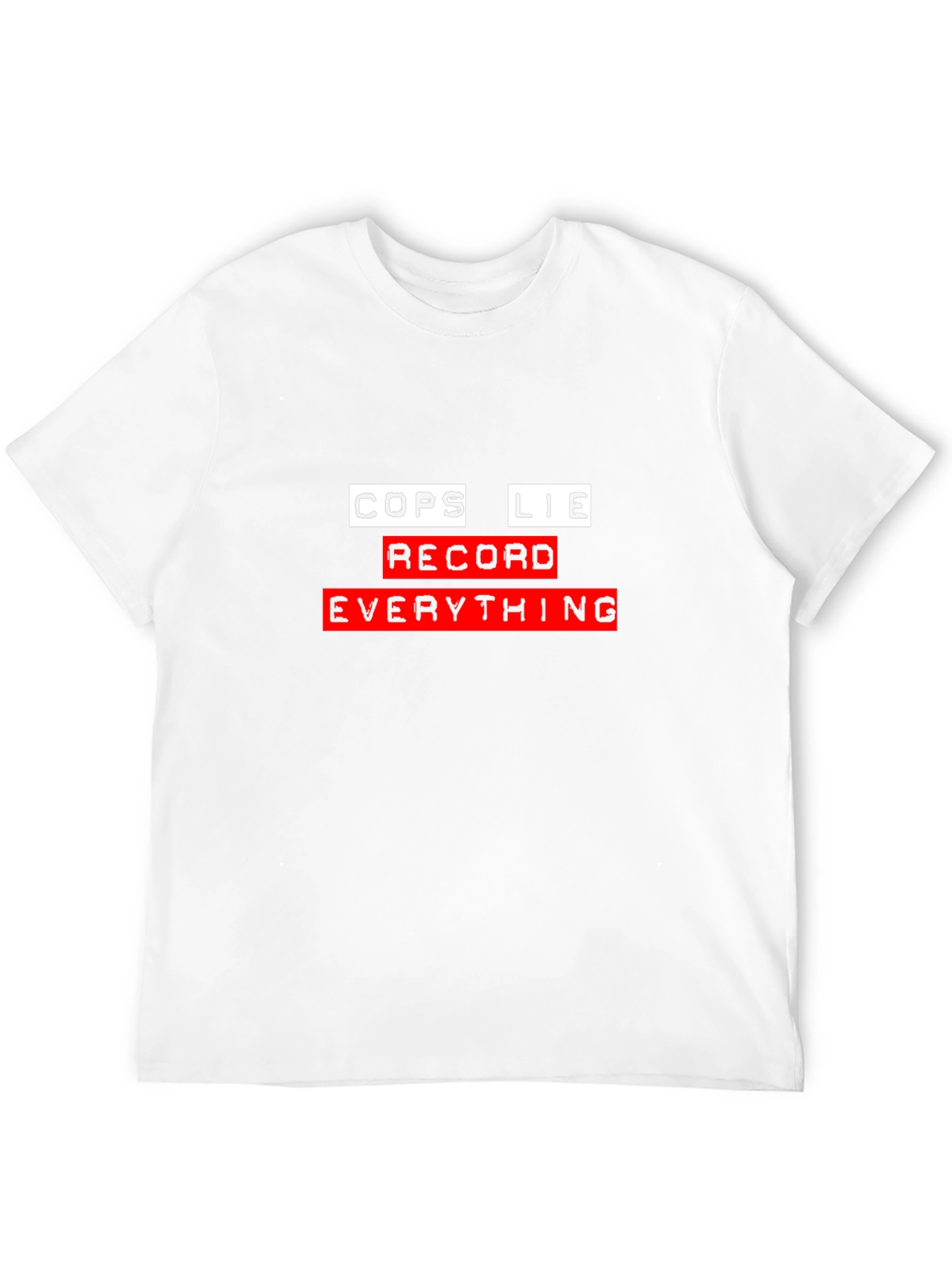 Cops Lie Record Everything Graphic Tee