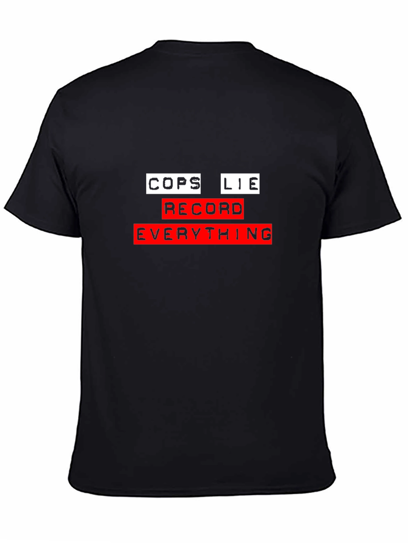 Cops Lie Record Everything Graphic Tee