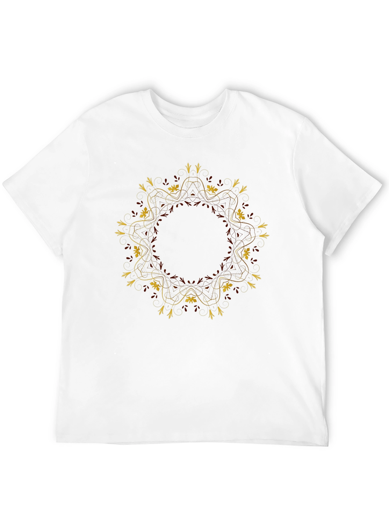 Elegant Mandala Graphic T-Shirt - Unisex Black Tee