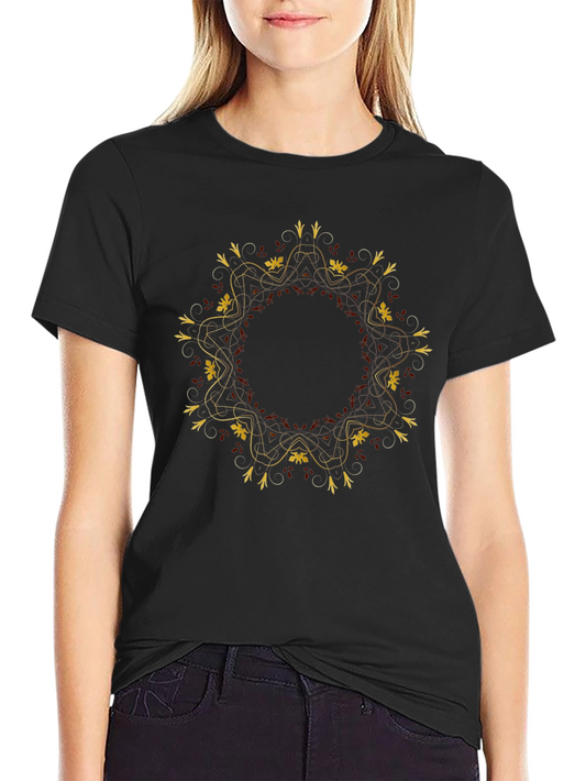 Elegant Mandala Graphic T-Shirt - Unisex Black Tee