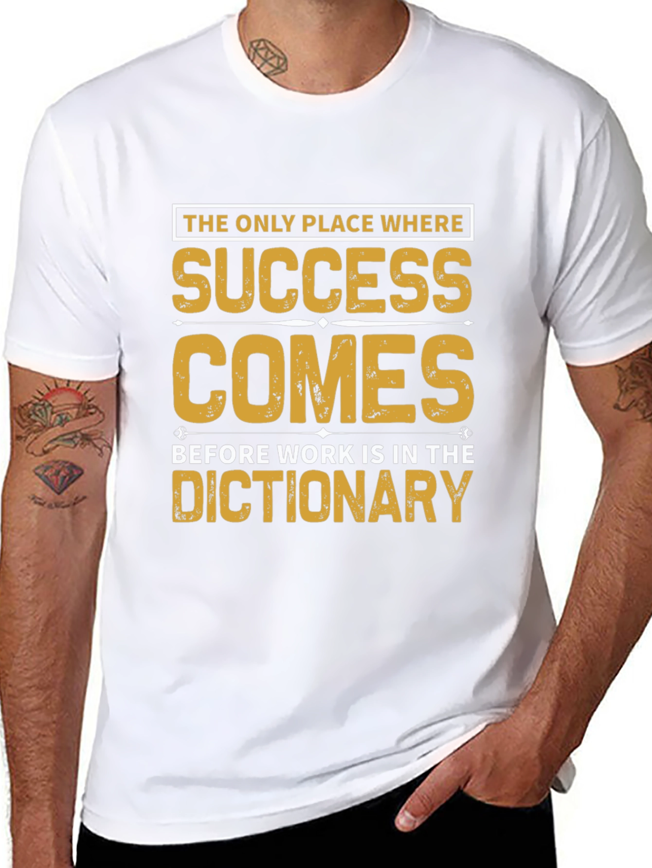 Success Before Work Black Graphic Tee