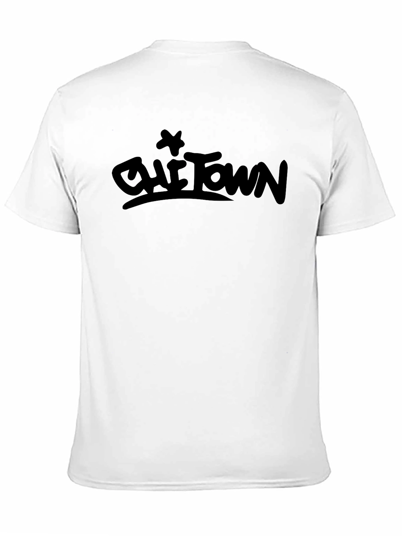 Cool Graphic Print T-Shirt - Black