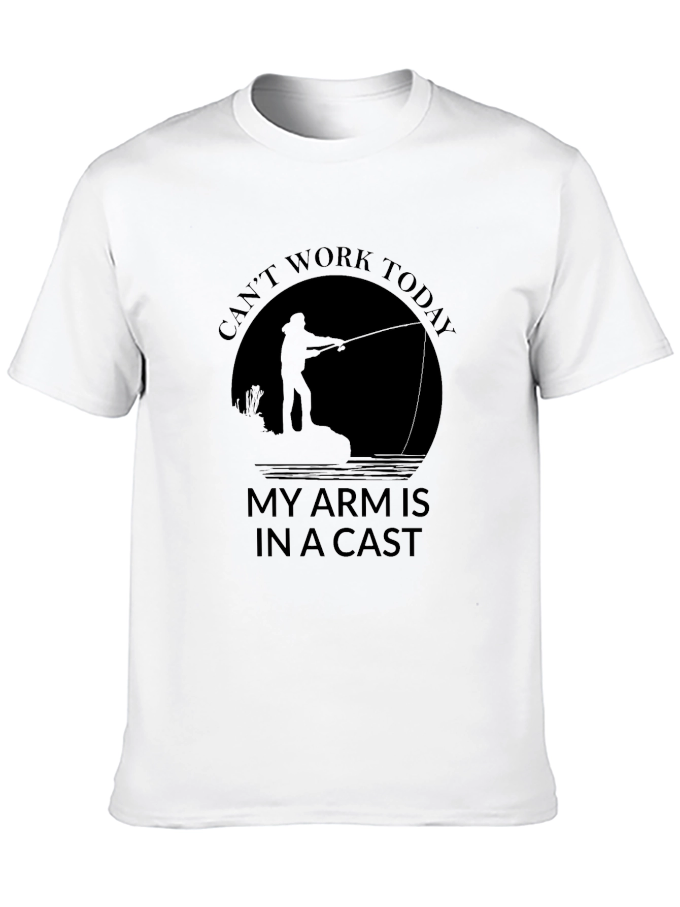 Funny Fishing T-Shirt - Cant Work Today