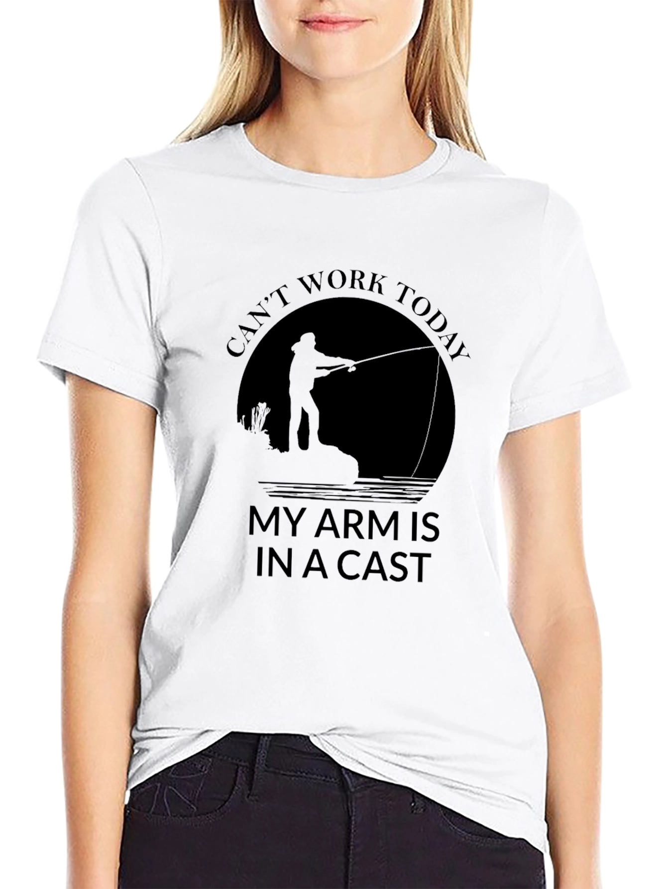 Funny Fishing T-Shirt - Cant Work Today
