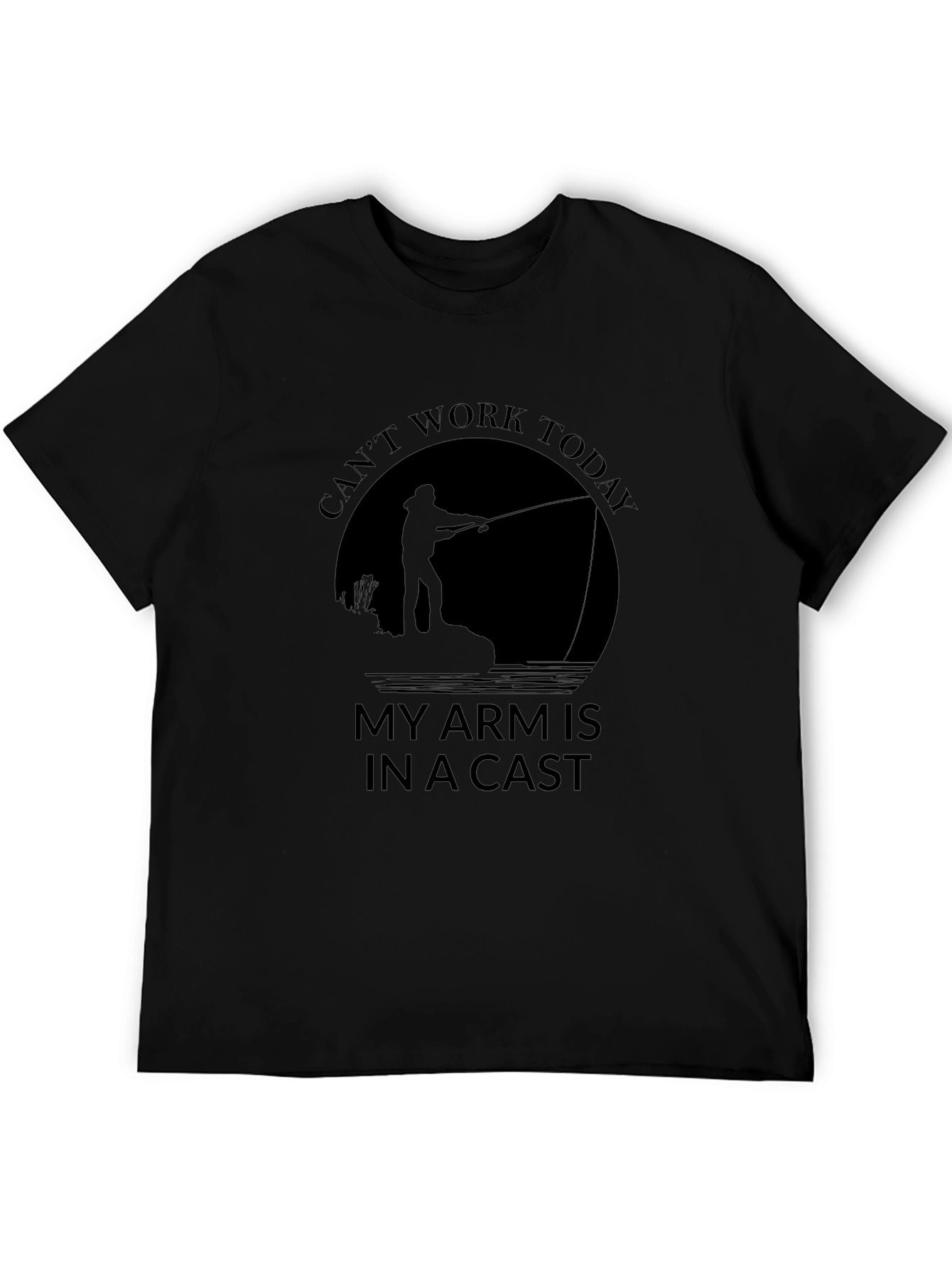 Funny Fishing T-Shirt - Cant Work Today