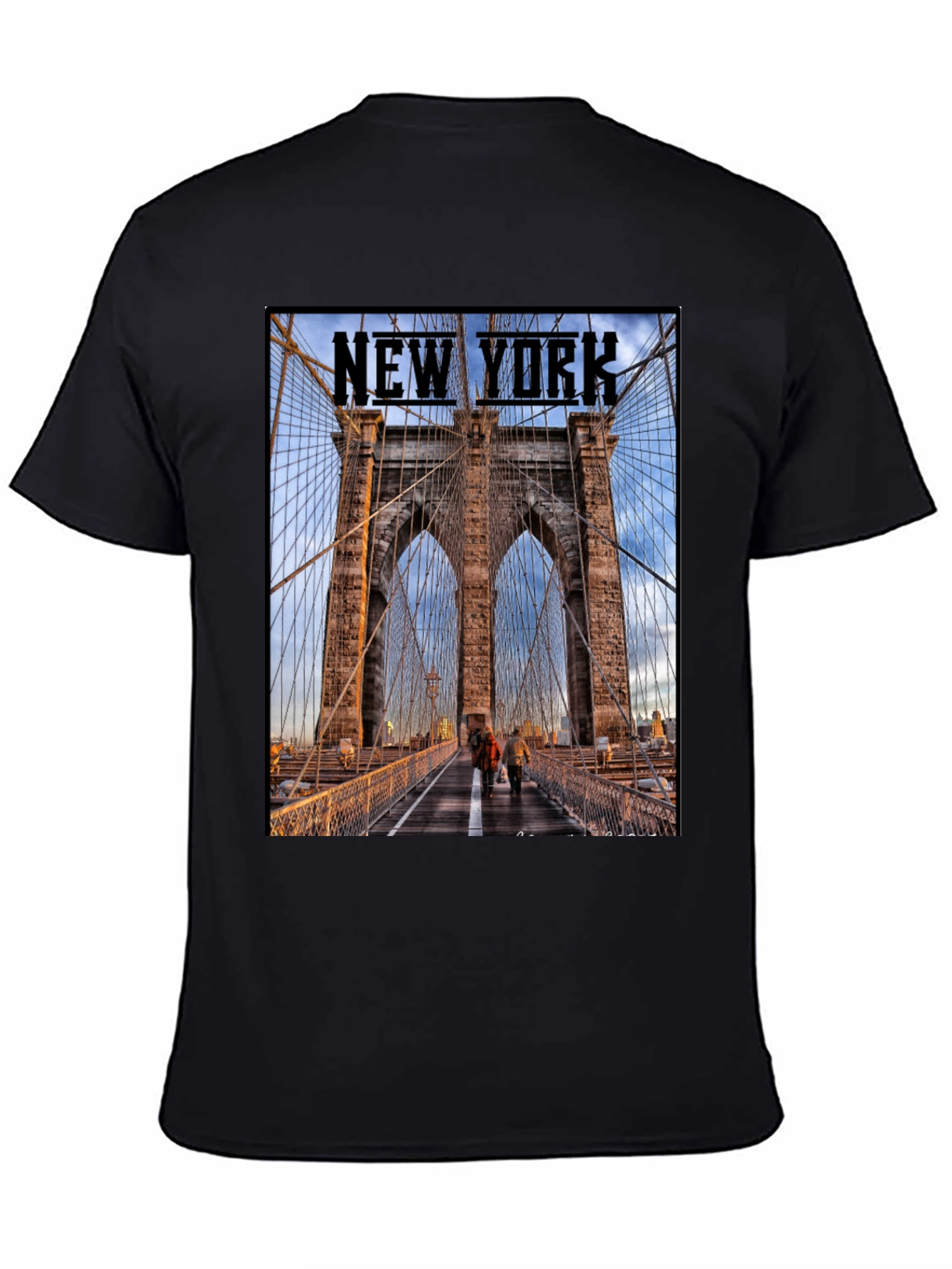New York Bridge Graphic T-Shirt