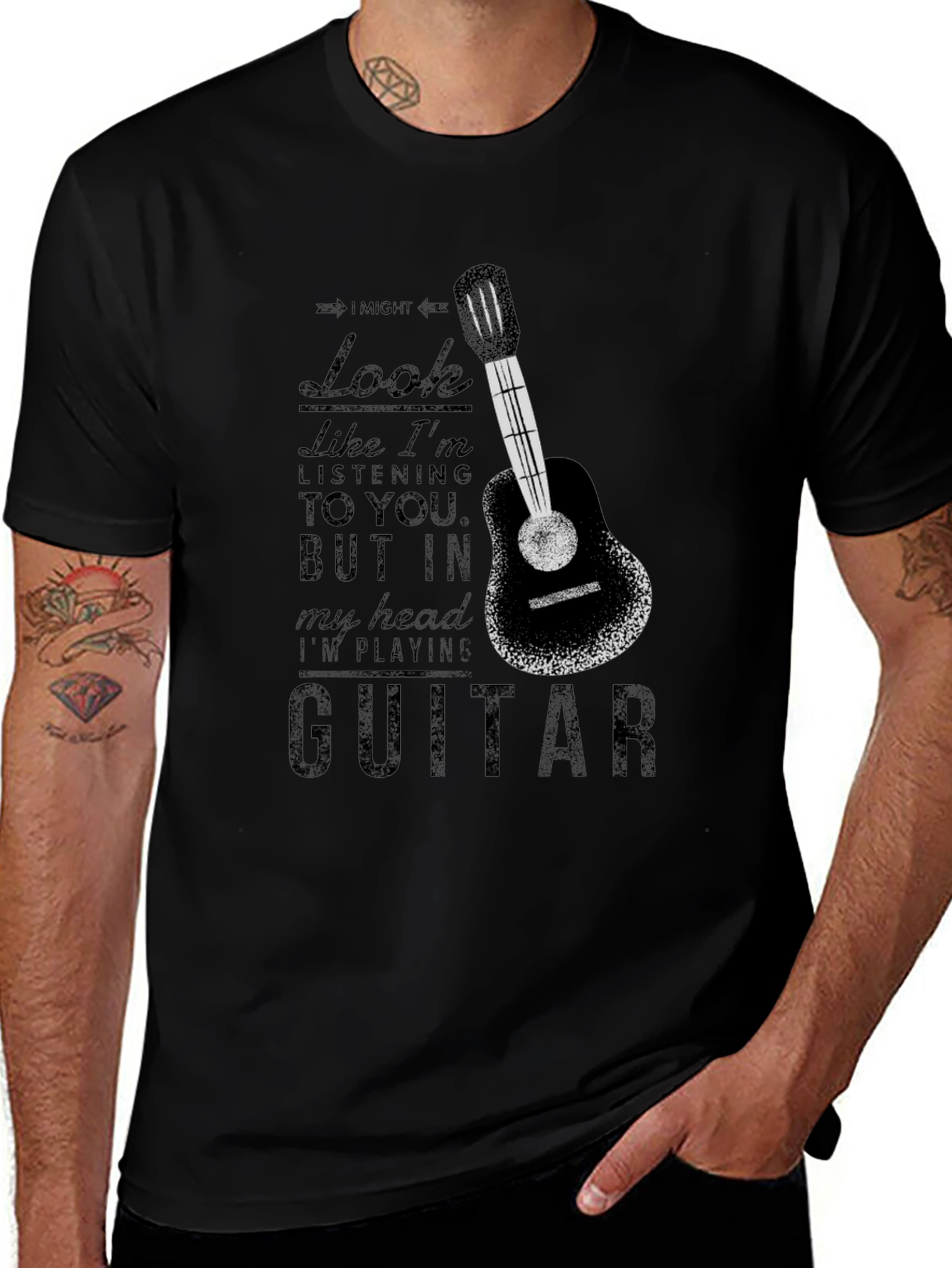 Guitar Player T-Shirt - In My Head Tee