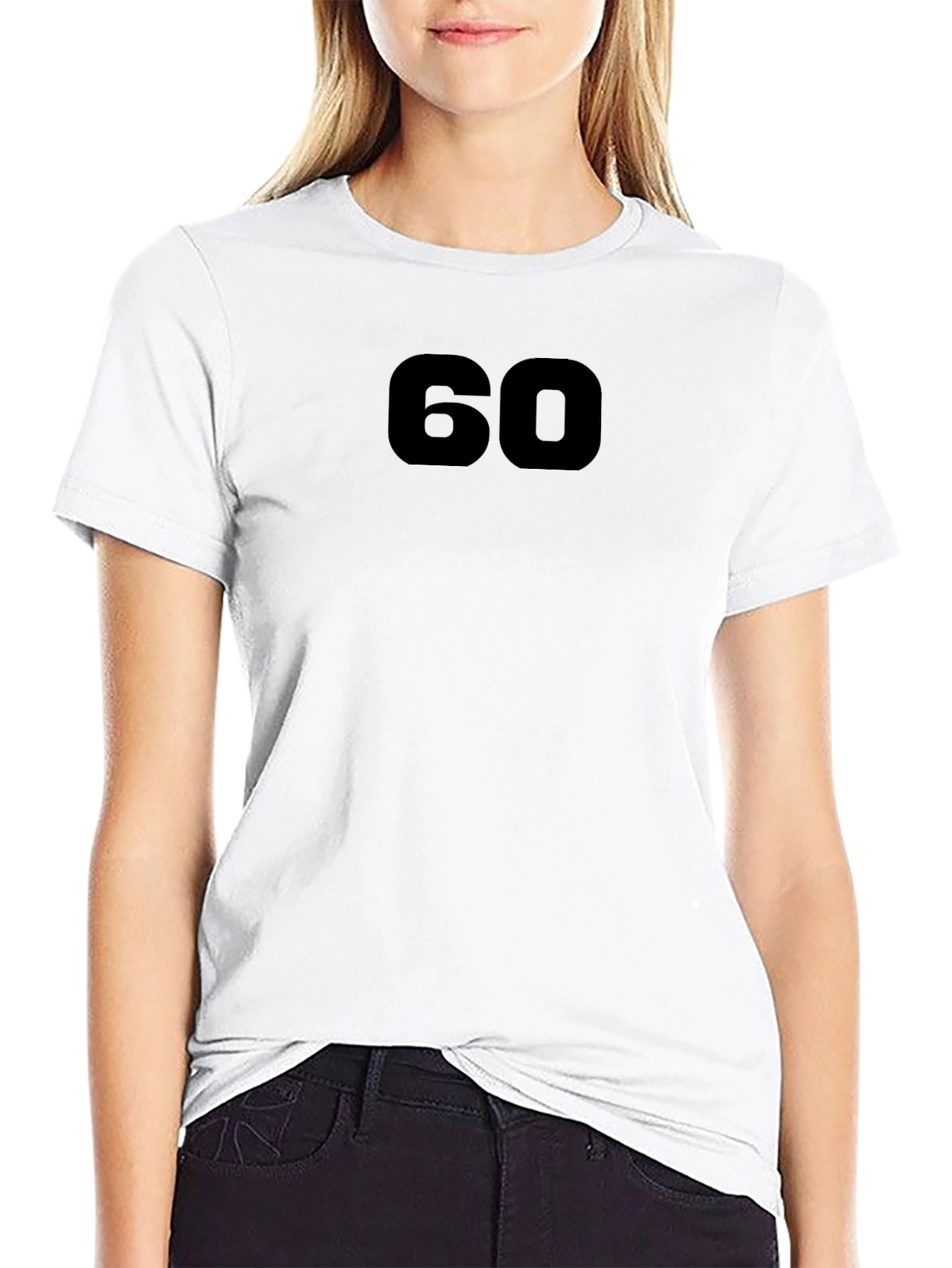 60 Black Tee - Unisex Cotton Blend