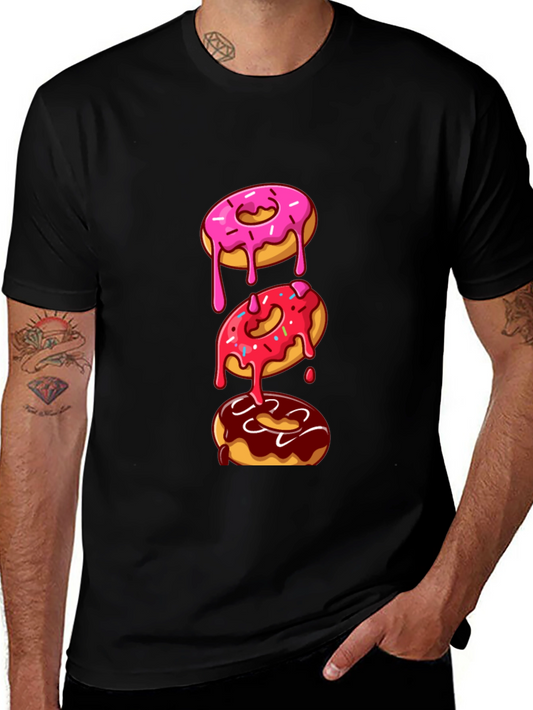 Donut Stack Graphic Tee - Fun & Trendy Style