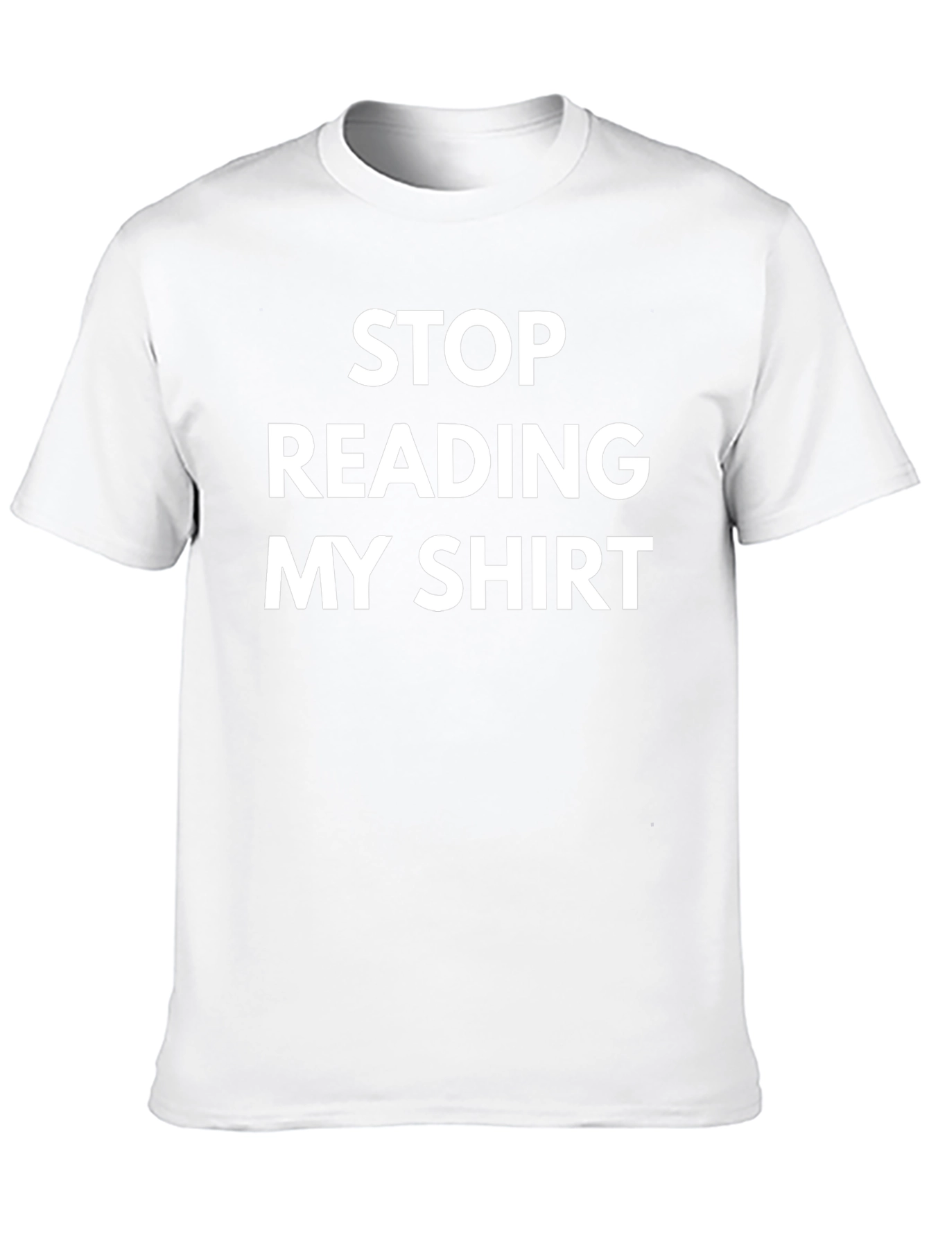 Funny Stop Reading My Shirt Black Tee