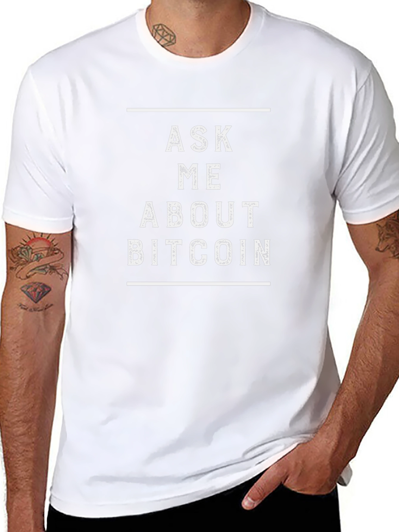 Ask Me About Bitcoin T-Shirt Crypto Tee
