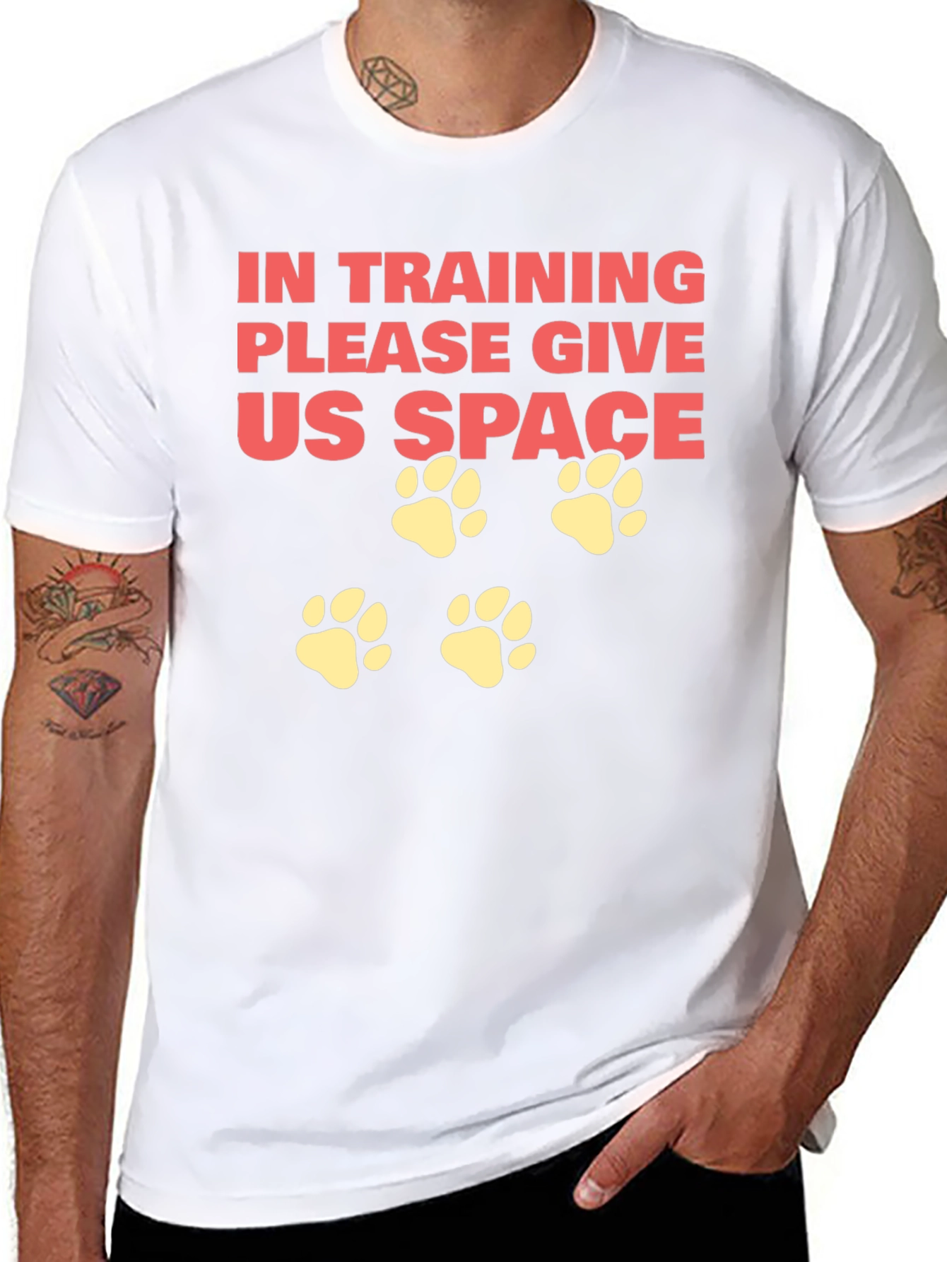 In Training Dog Paw Print T-Shirt