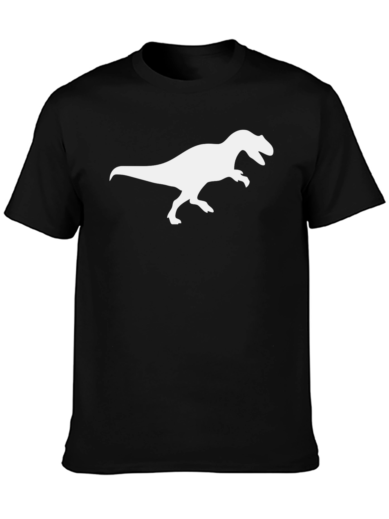 Dino T-Rex Graphic Tee - Black Cotton Comfort