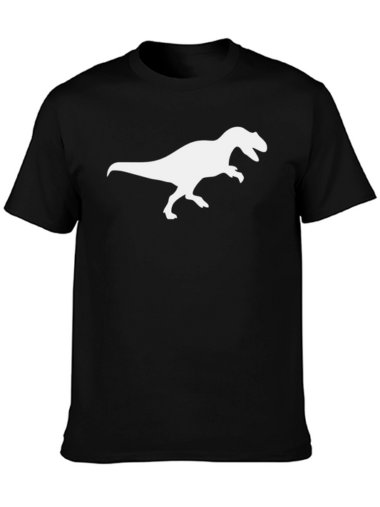 Dino T-Rex Graphic Tee - Black Cotton Comfort