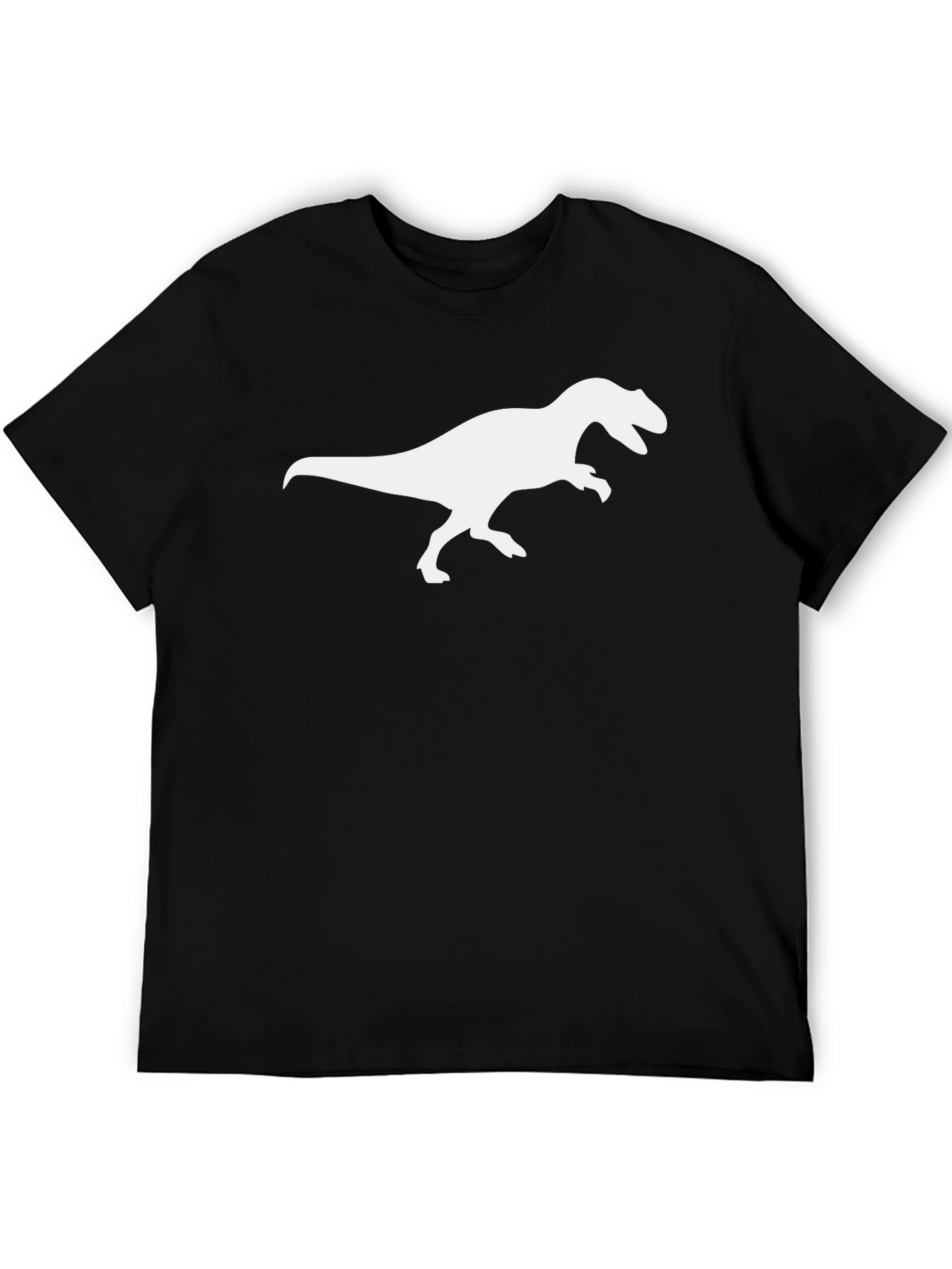 Dino T-Rex Graphic Tee - Black Cotton Comfort