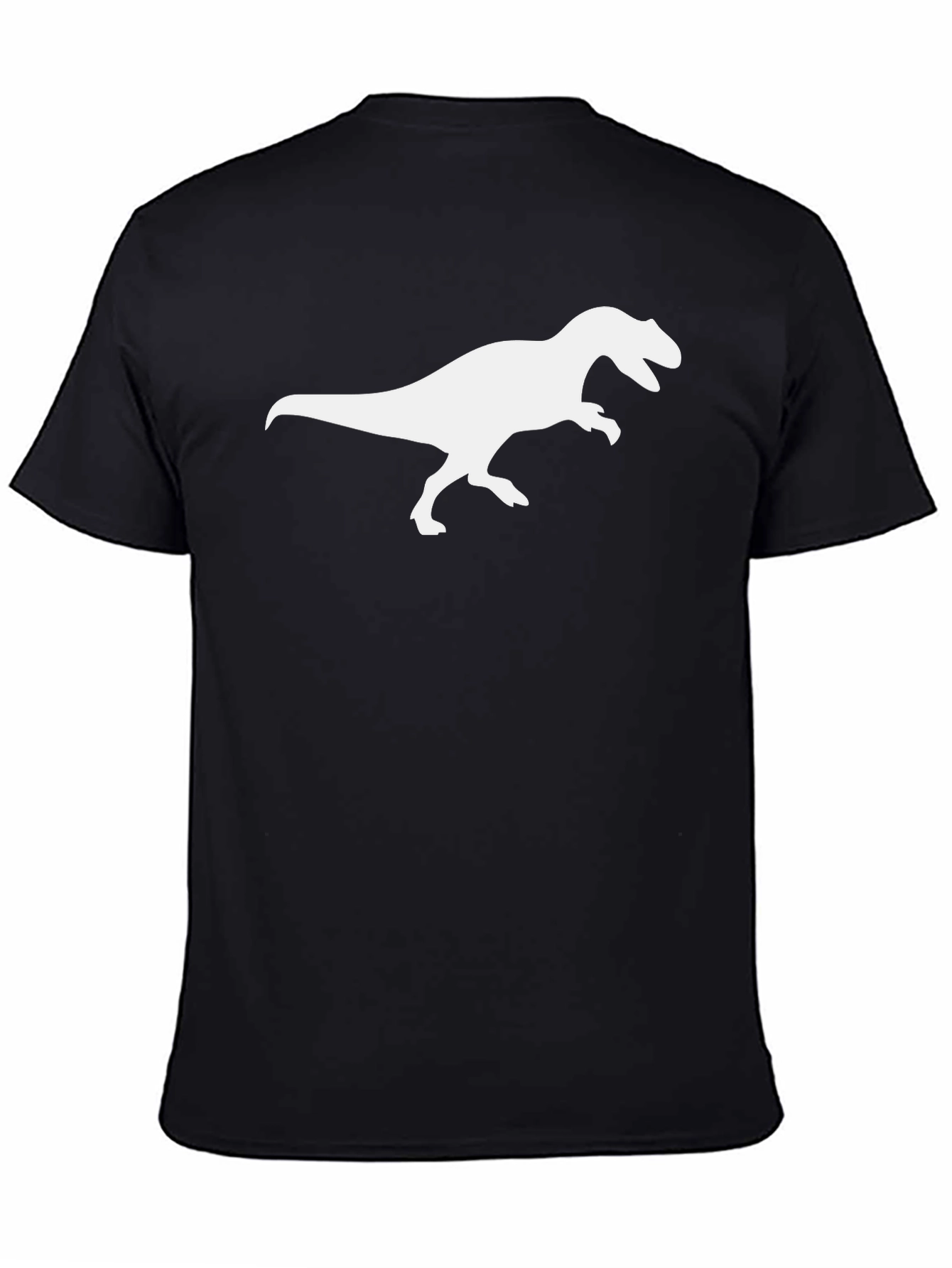 Dino T-Rex Graphic Tee - Black Cotton Comfort