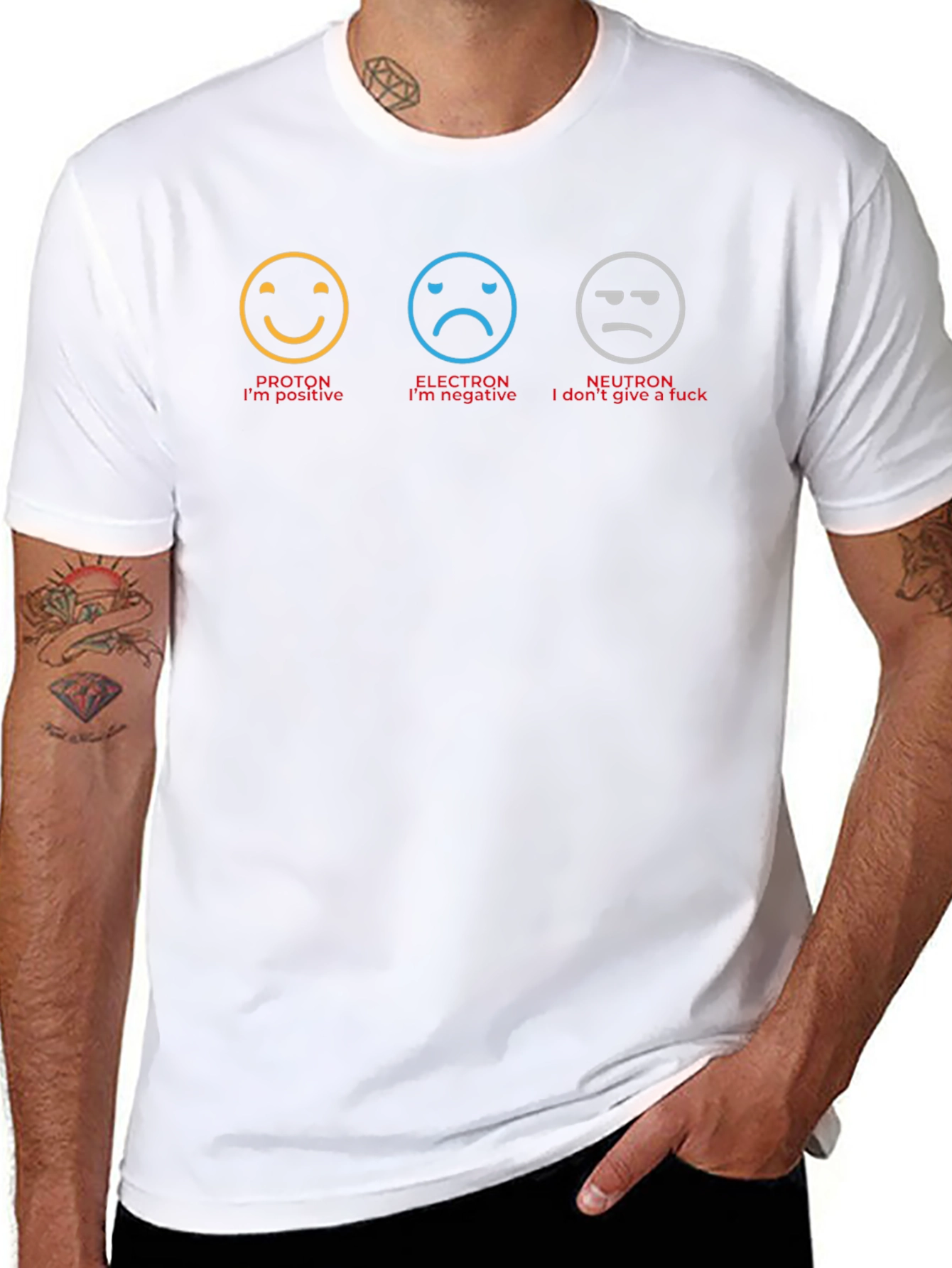 Funny Science T-Shirt: Proton Electron Neutron