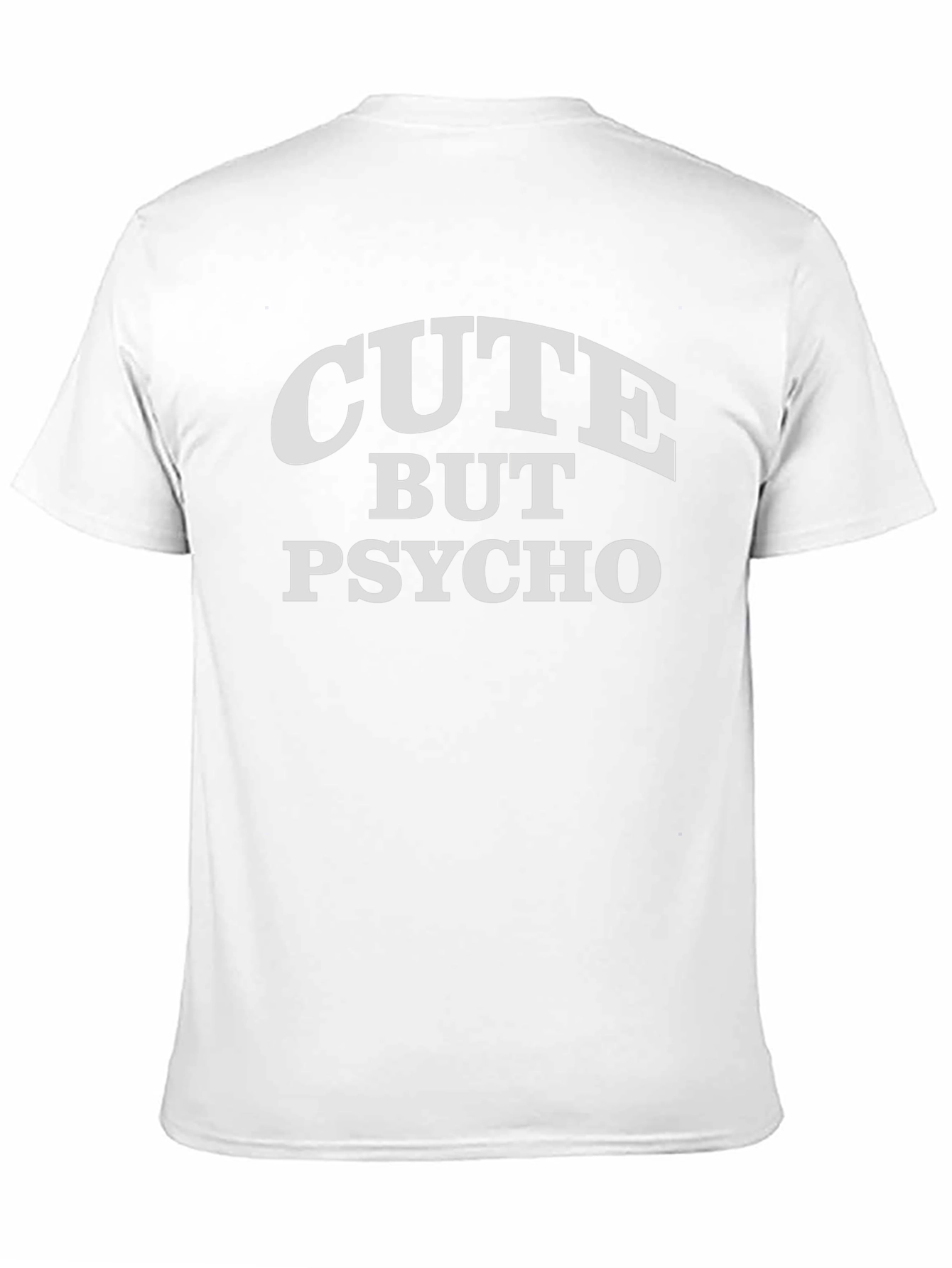 Cute But Psycho Graphic Tee - Black Cotton T-Shirt