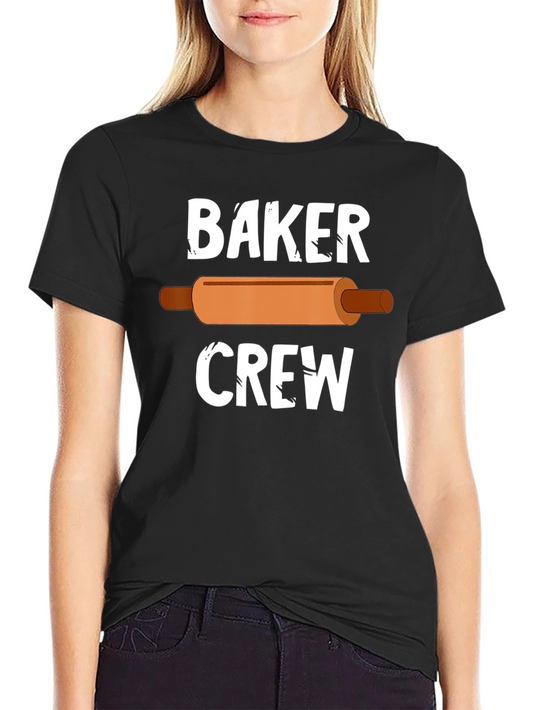 Baker Crew T-Shirt - Rolling Pin Design