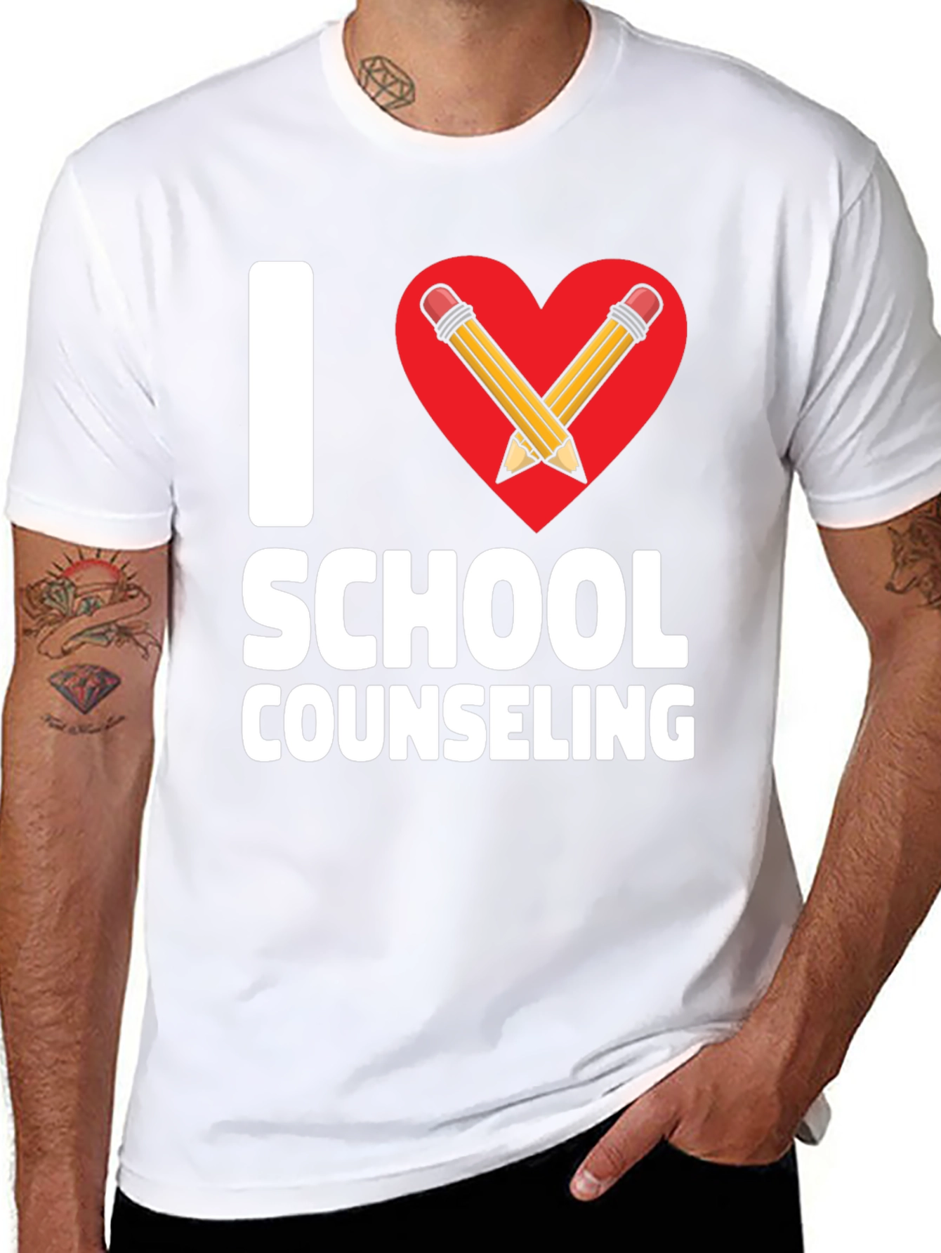 I Heart School Counseling T-Shirt