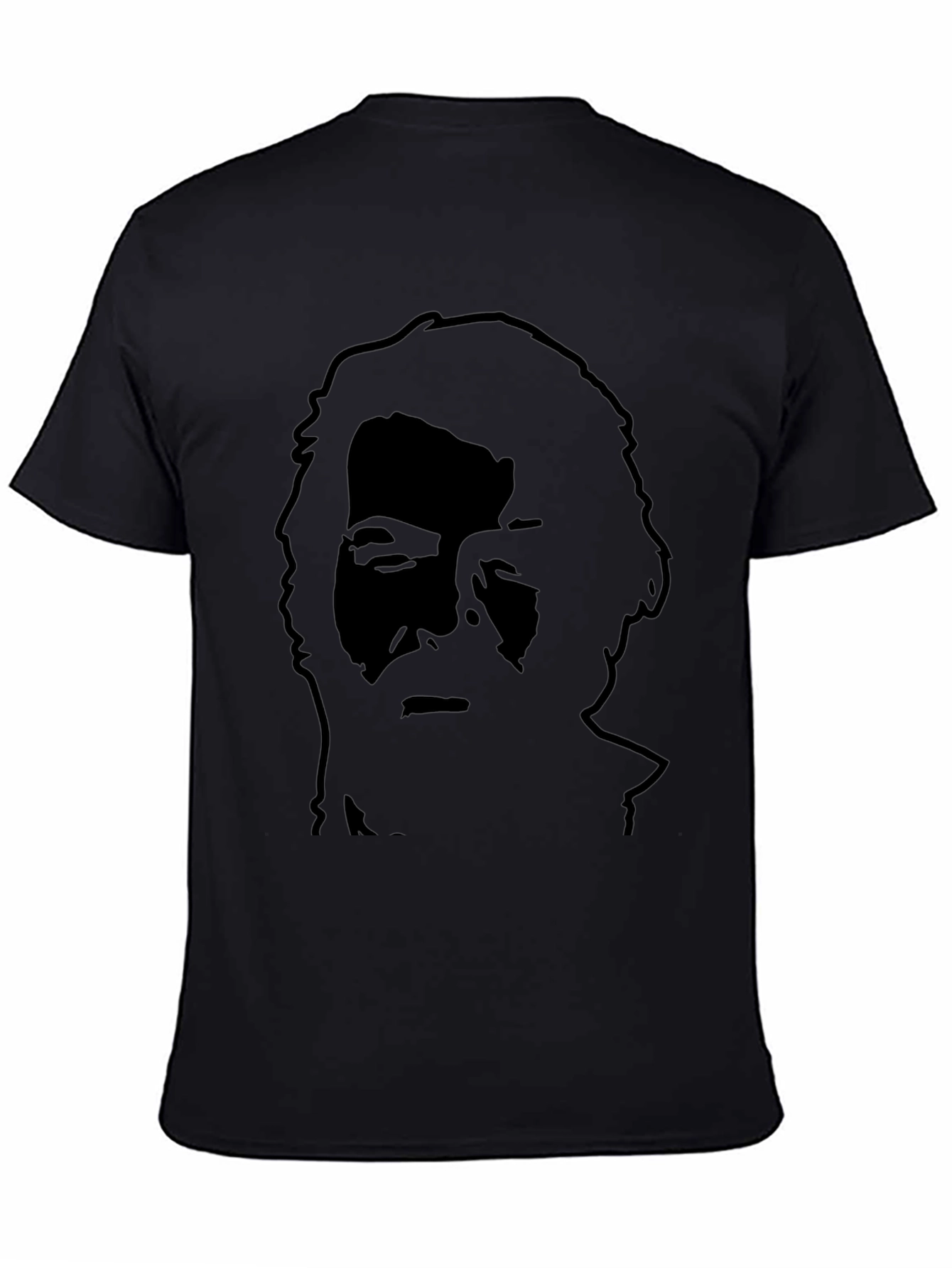 Silhouette Portrait Black T-Shirt