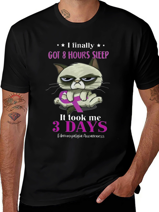 Fibromyalgia Awareness Grumpy Cat T-Shirt