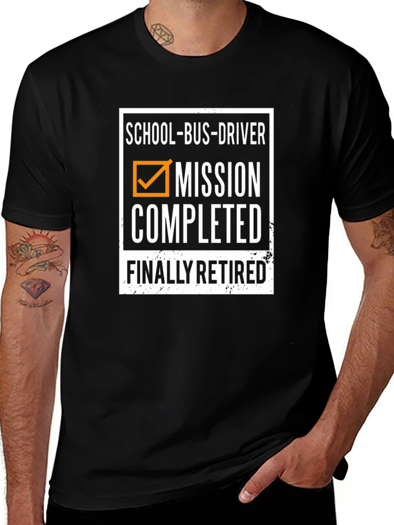 Retired School Bus Driver T-Shirt - Mission Completed!