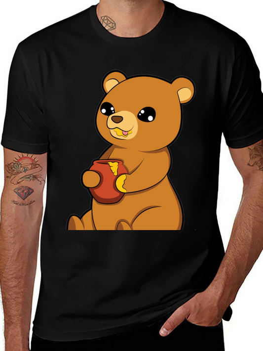 Cute Bear Honey Pot T-Shirt - Unisex Cotton Tee