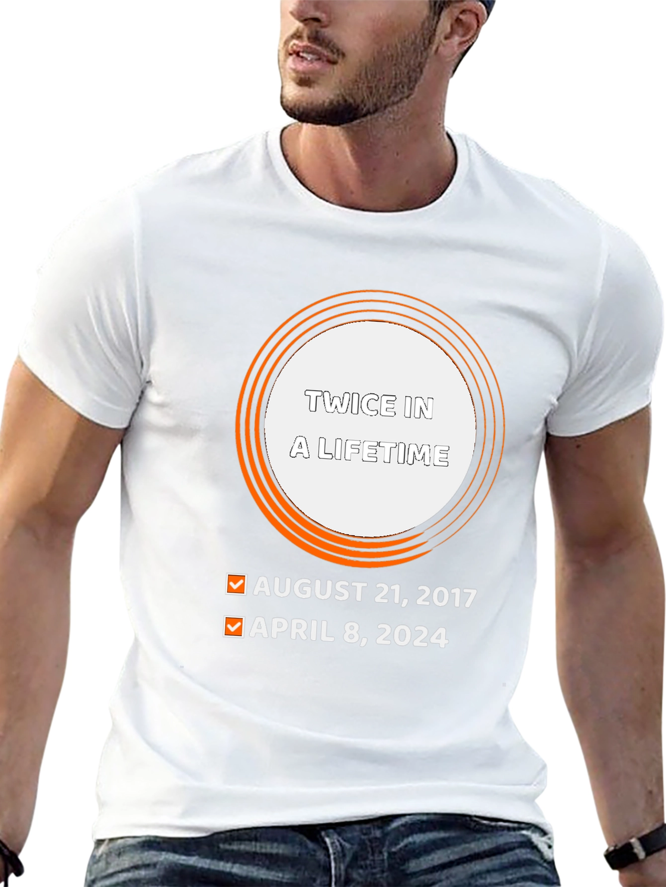 Twice in a Lifetime Eclipse Dates T-Shirt