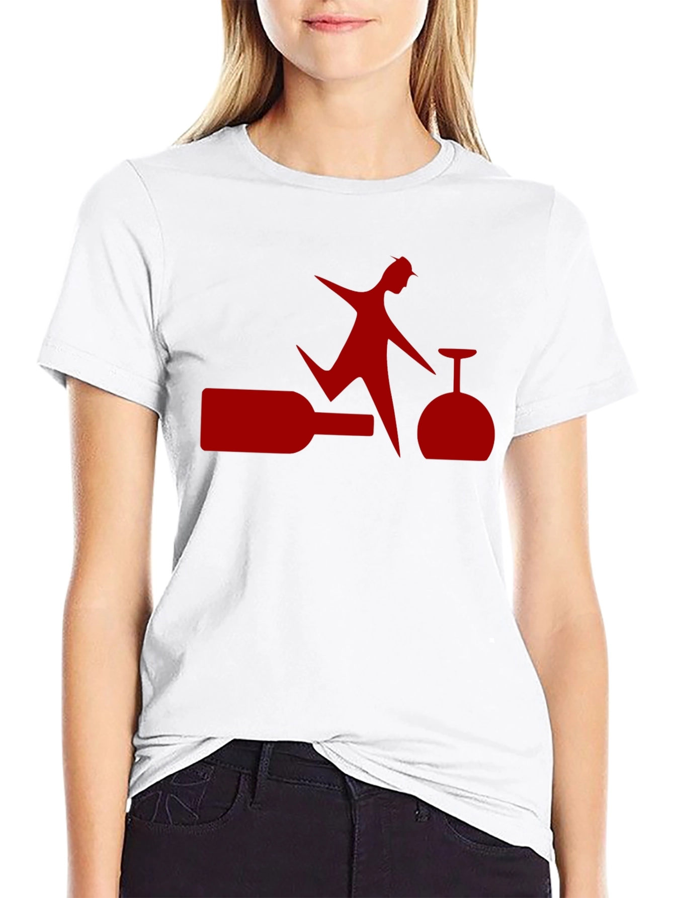 Novelty Wine Lover Graphic T-Shirt