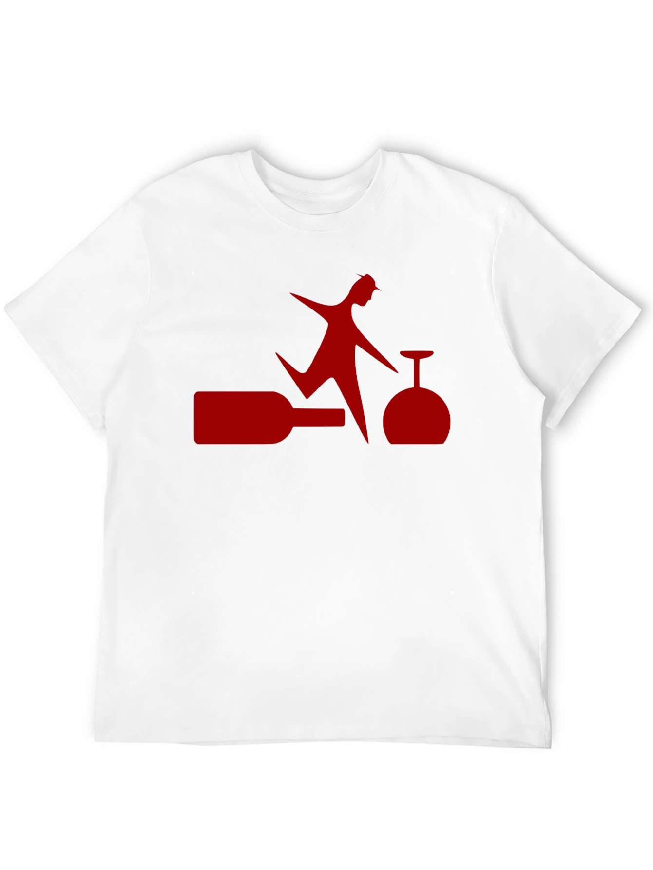 Novelty Wine Lover Graphic T-Shirt